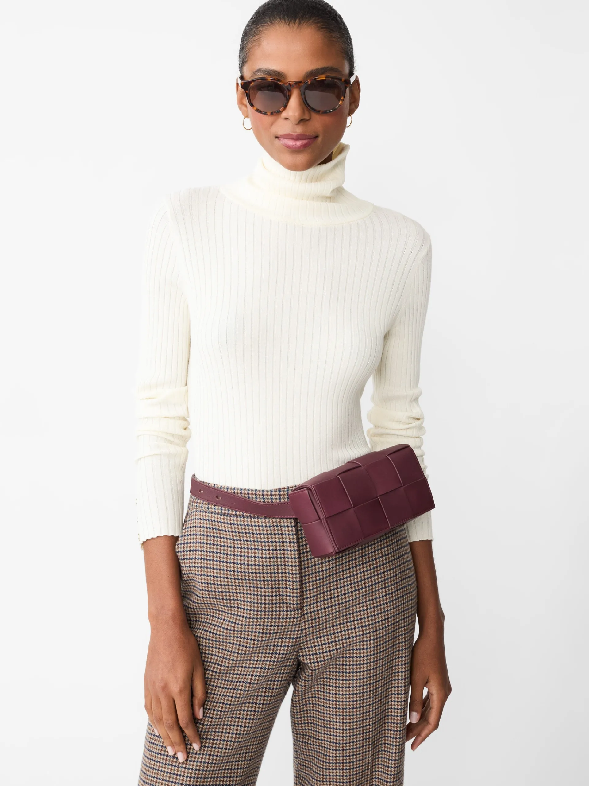 J.McLaughlin Arlette Turtleneck EgretWhite Best Sale