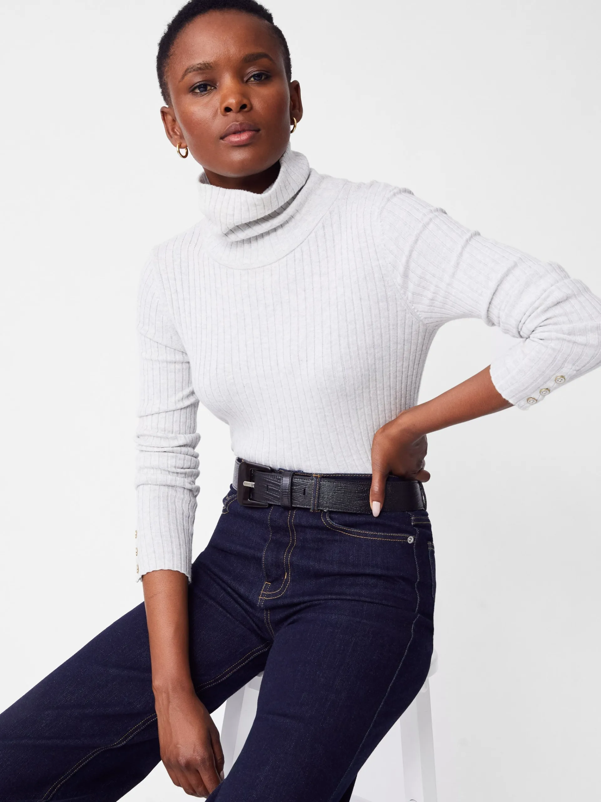 J.McLaughlin Arlette Turtleneck HeatherSilver Online