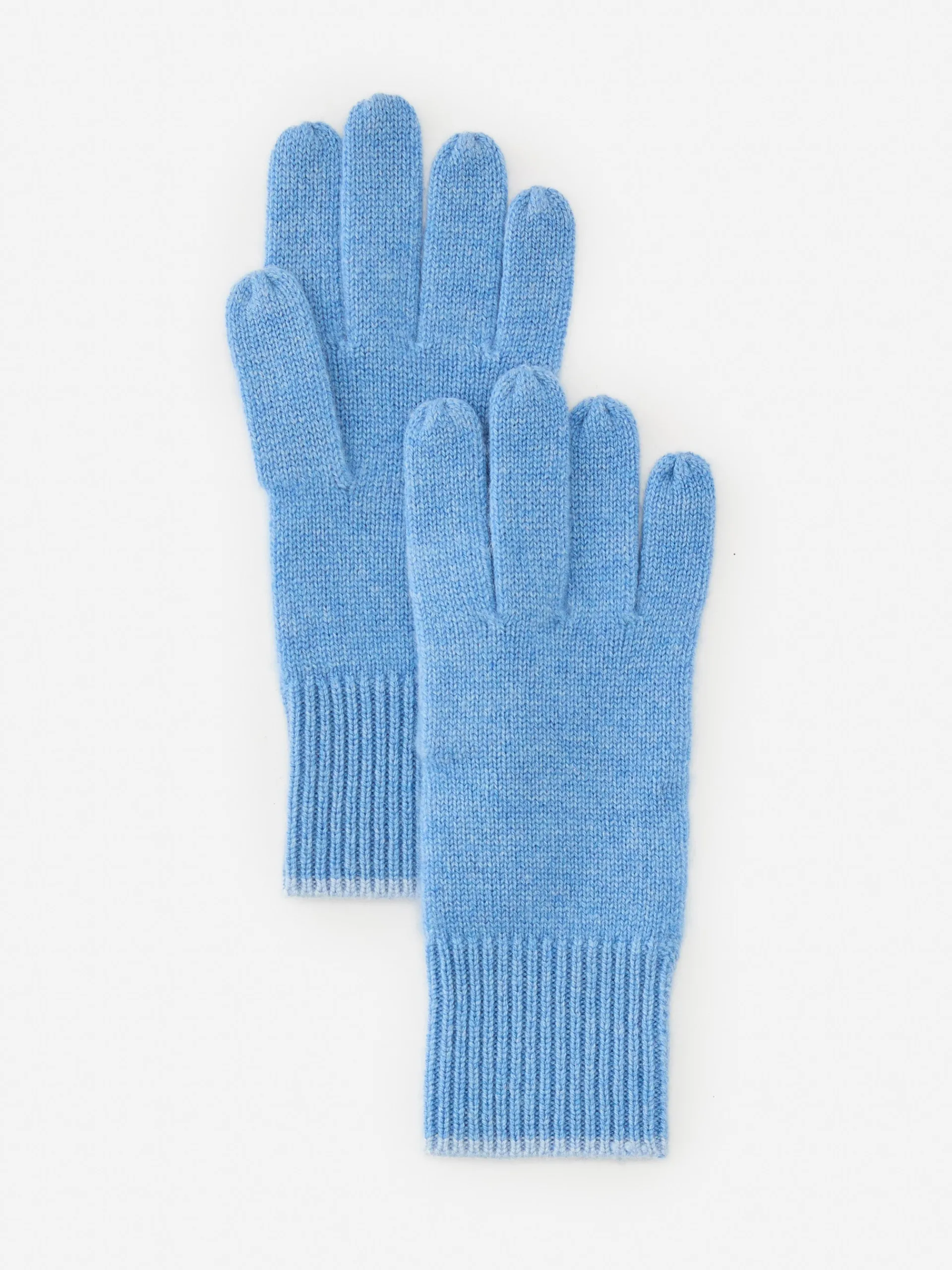 J.McLaughlin Banff Cashmere Gloves MediumBlue/LightHeatherBlue Cheap