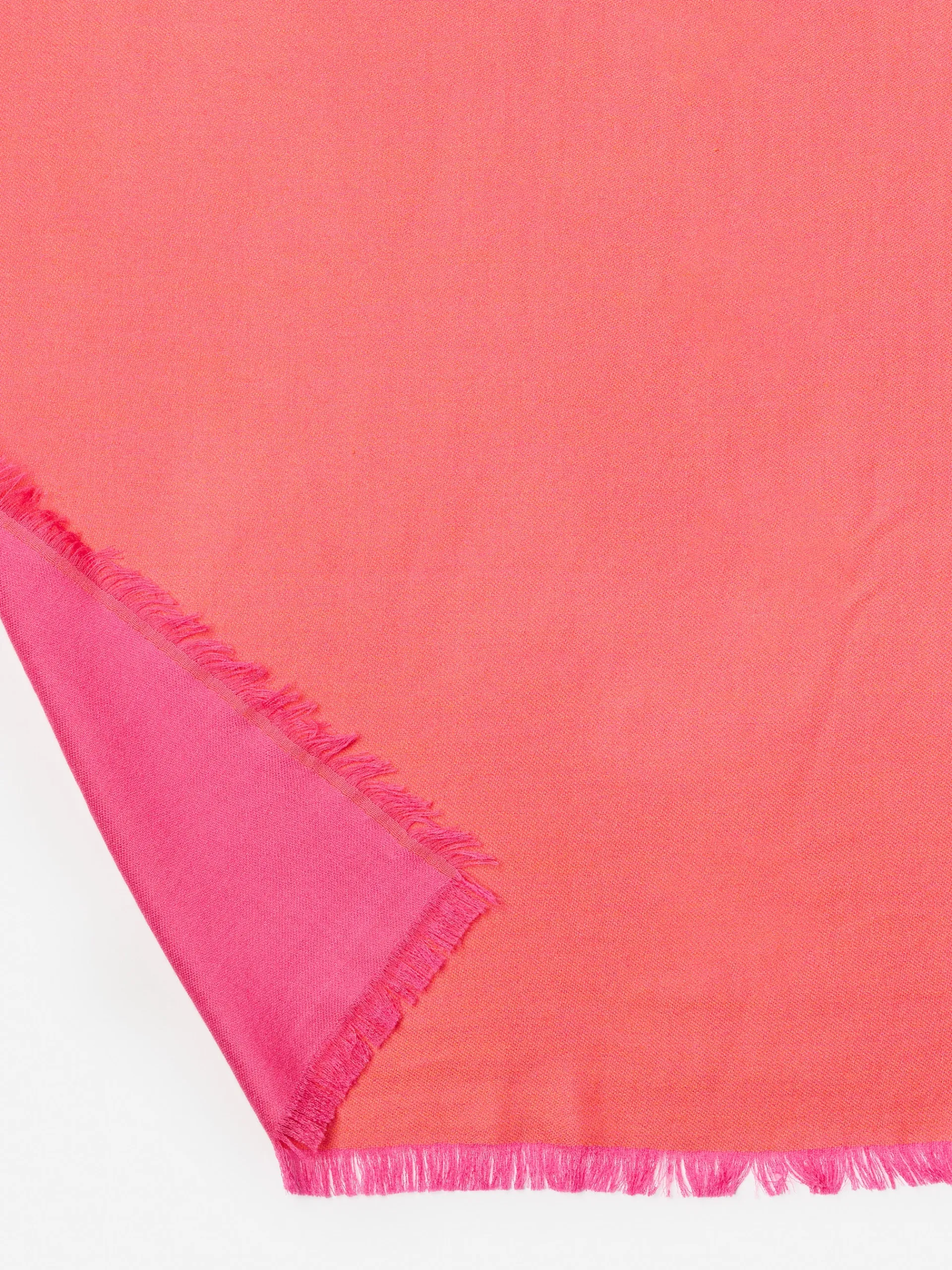 J.McLaughlin Carey Cashmere Scarf Orange/HotPink Cheap