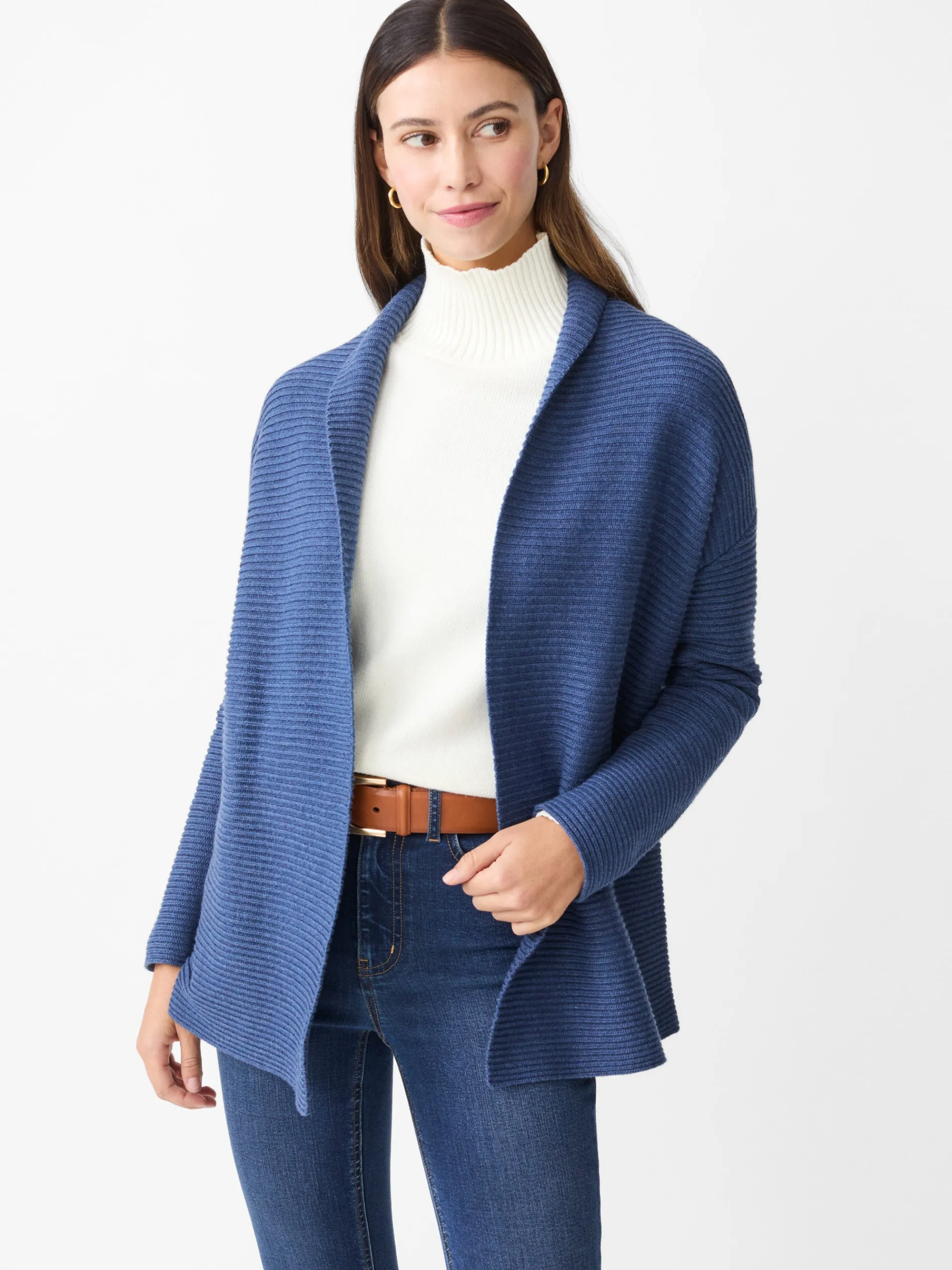 J.McLaughlin Dover Cardigan HeatherDarkDenim Shop