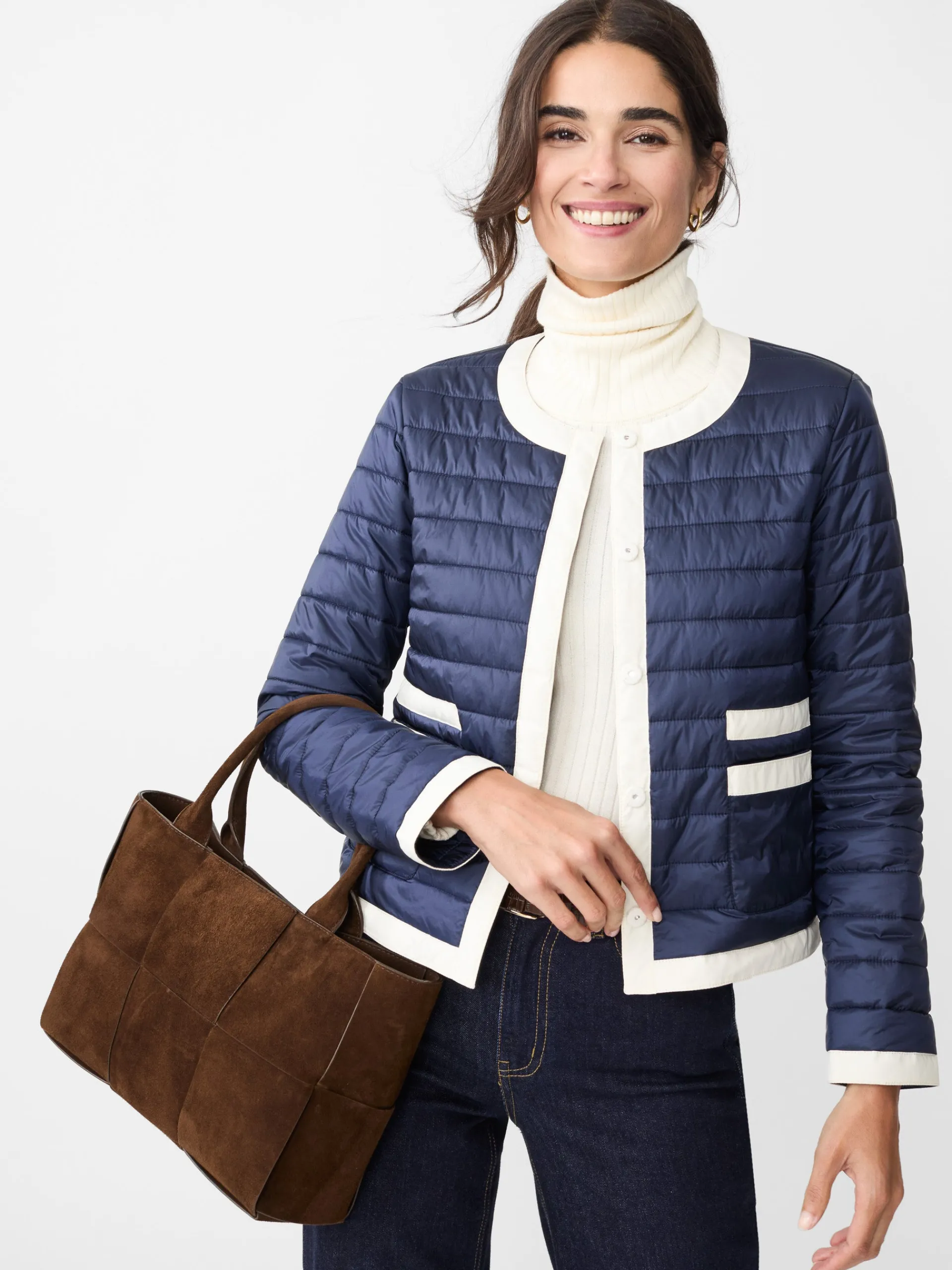 J.McLaughlin Eva Puffer Jacket DarkNavy Best Sale