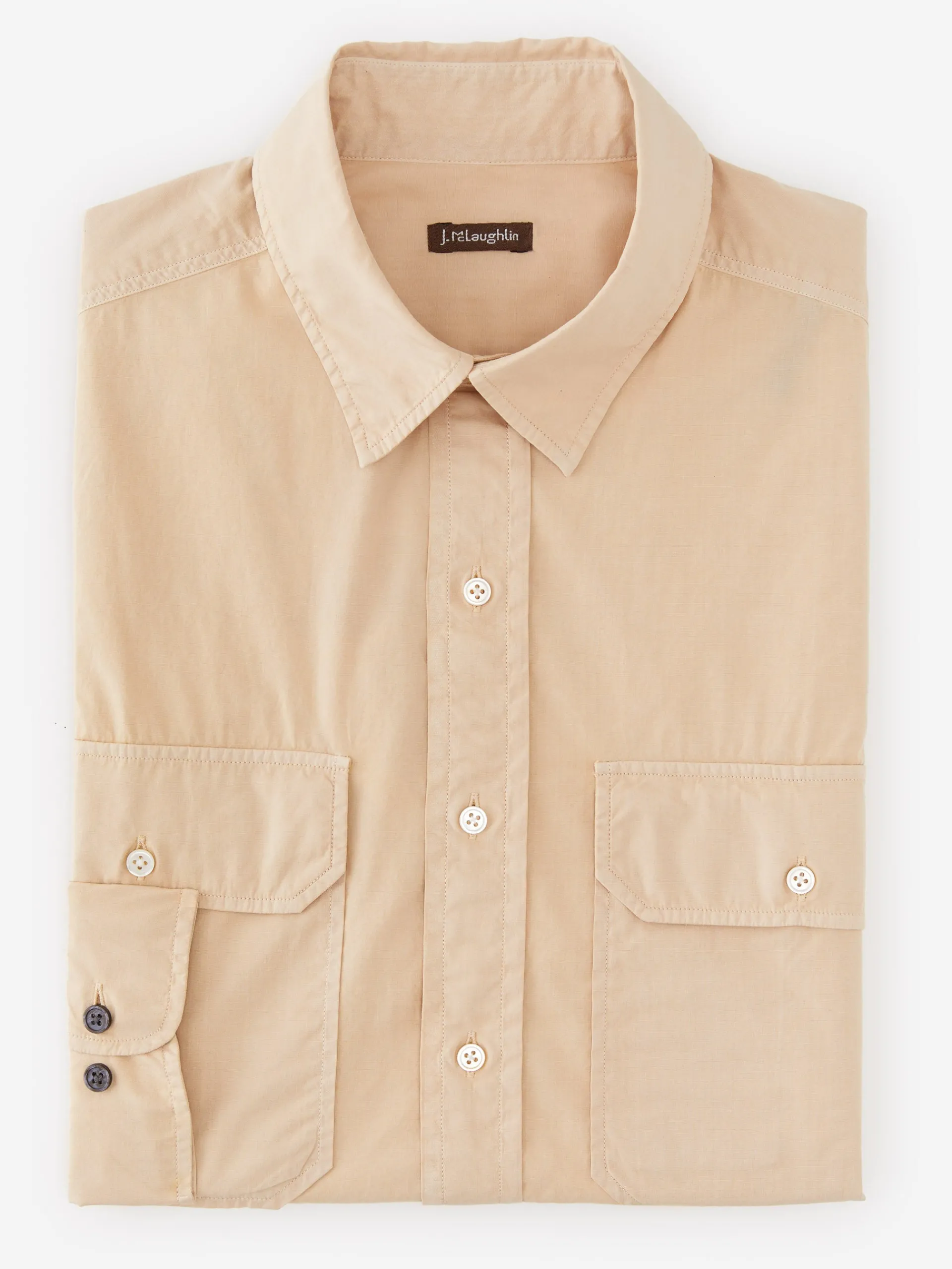 J.McLaughlin Everet Classic Fit Shirt Stone Online