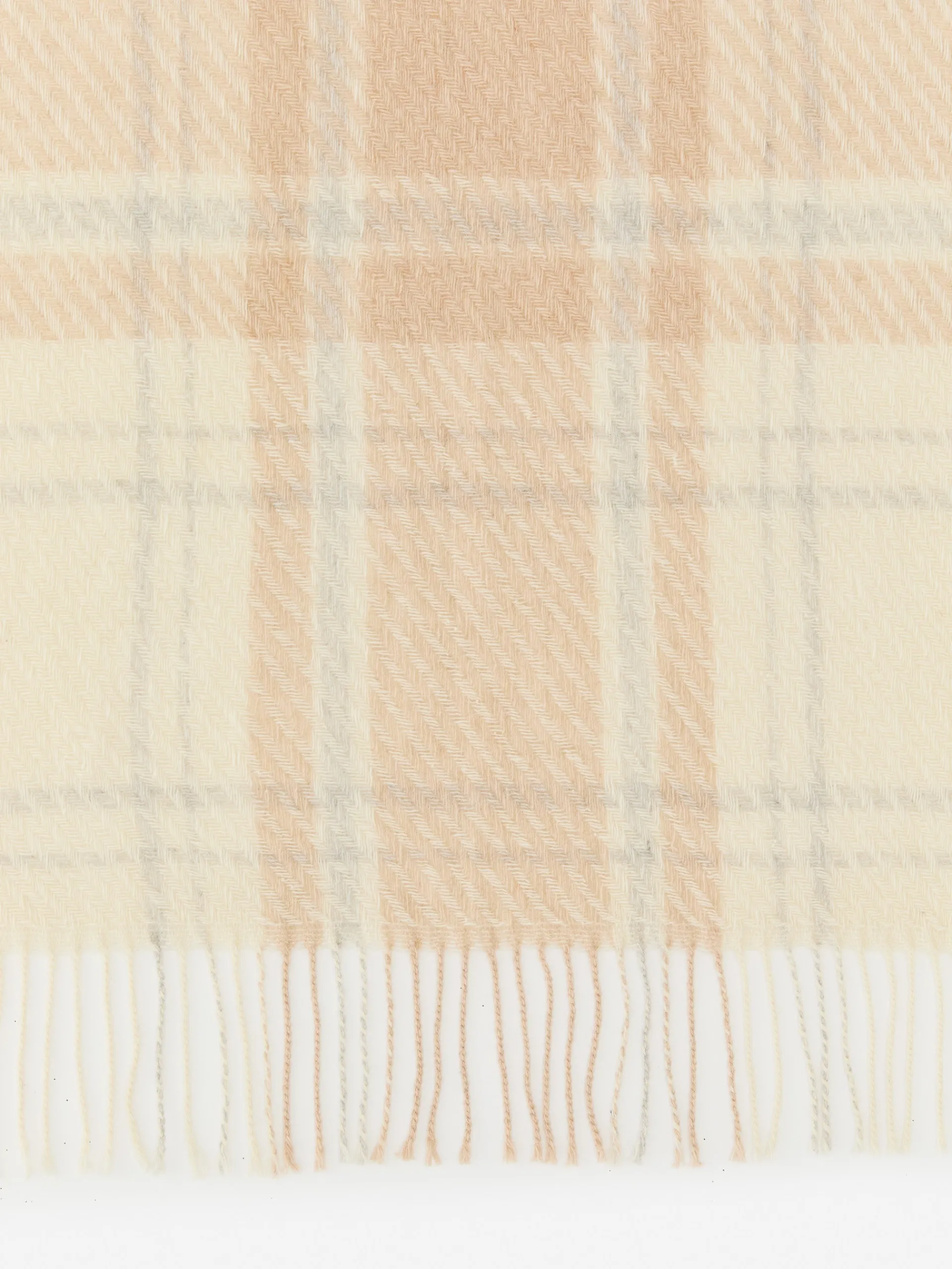 J.McLaughlin Federica Scarf in Plaid OffWhite/Camel Shop