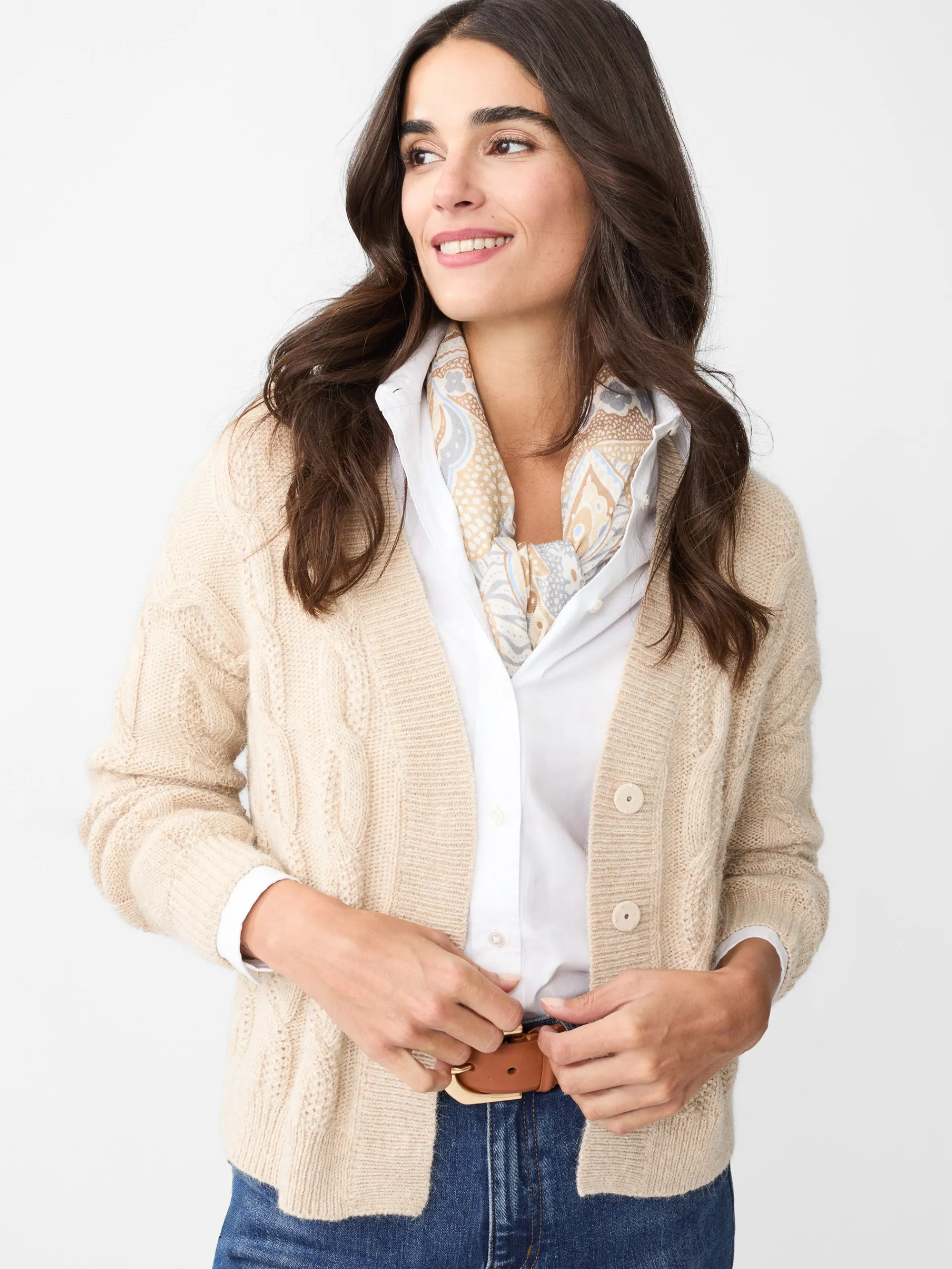 J.McLaughlin Gayle Cardigan HeatherOatmeal Cheap