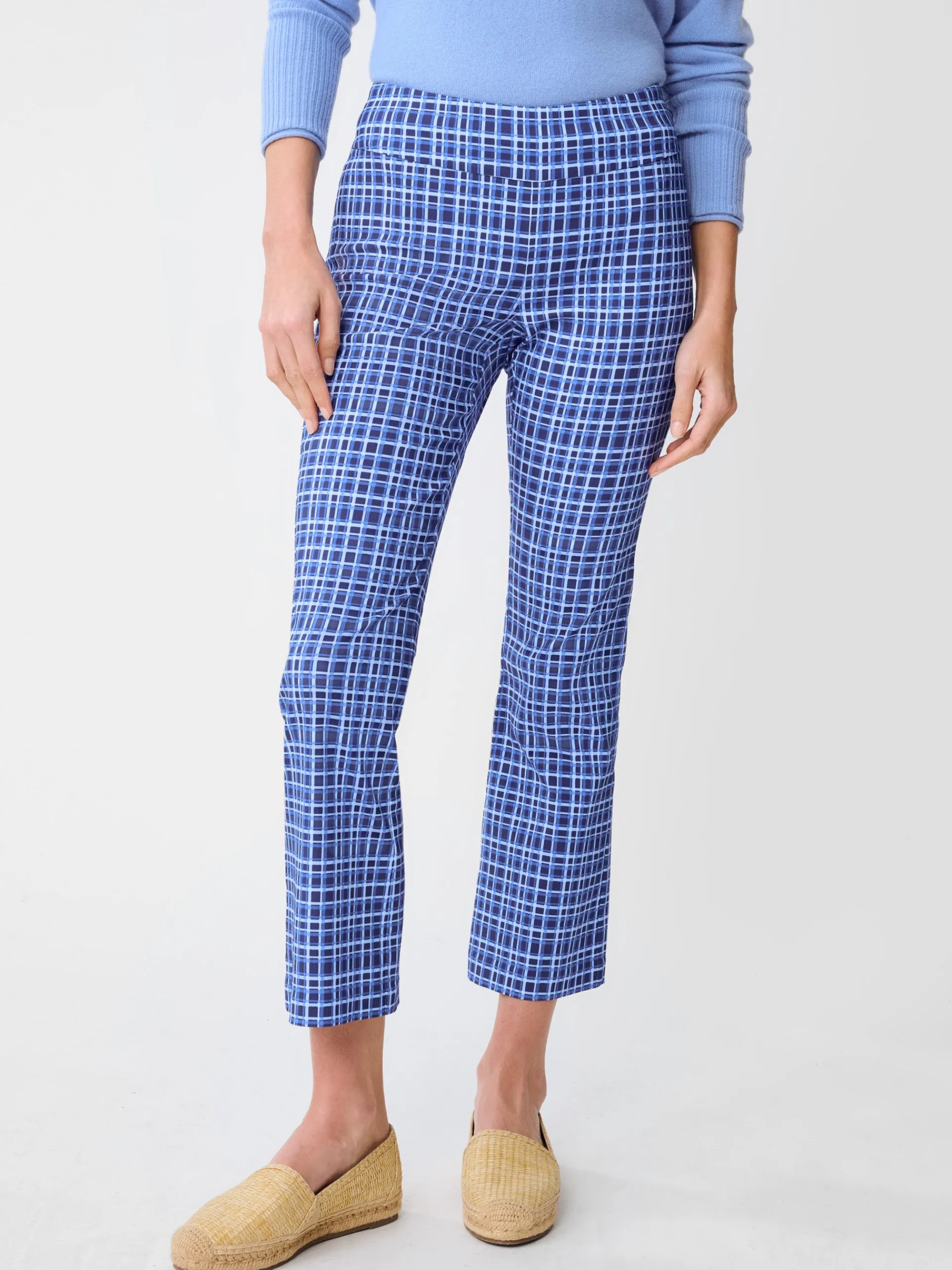 J.McLaughlin Ivy Pants in Layered Lines Navy/Blue Best