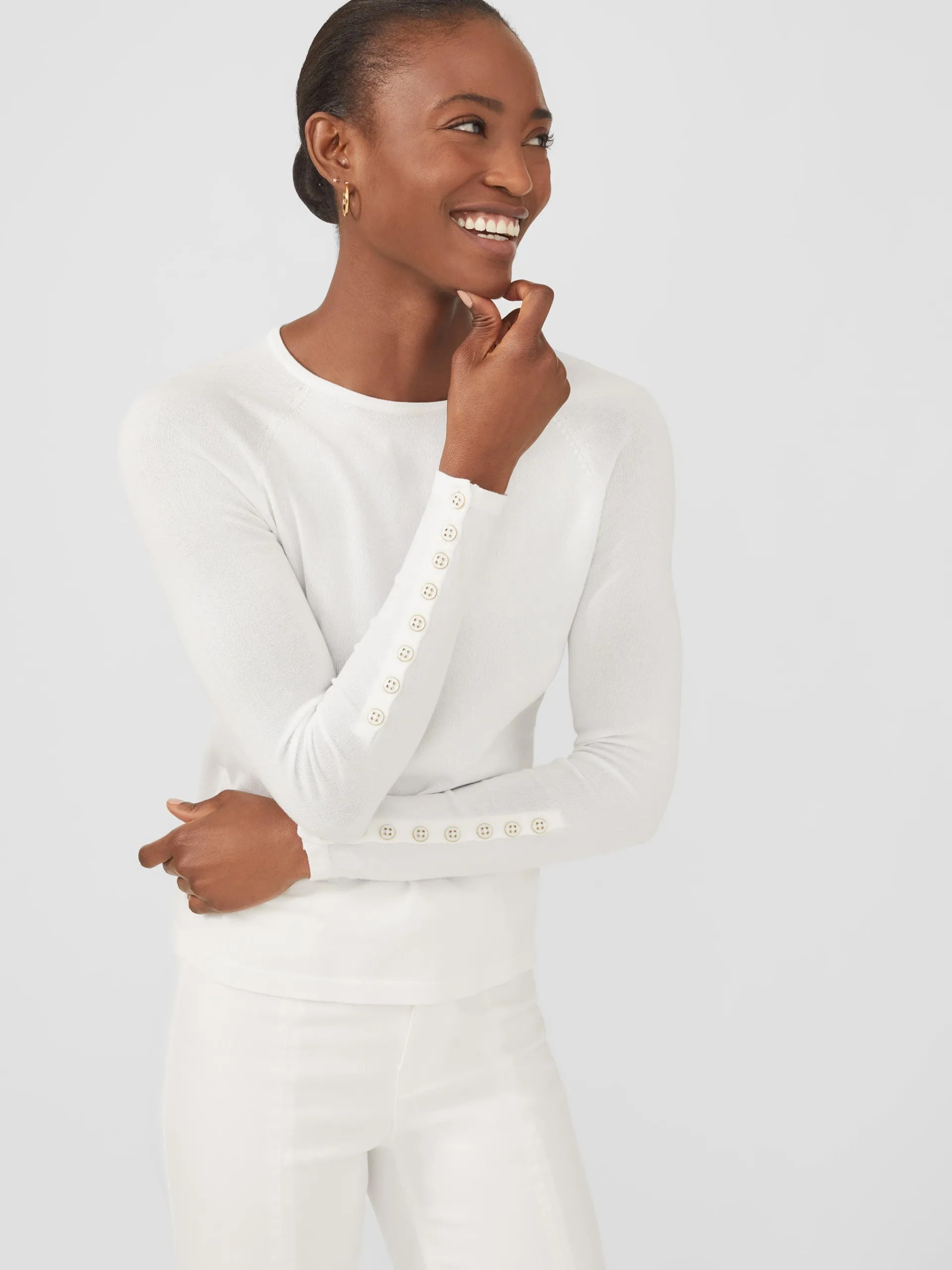 J.McLaughlin Jamey Sweater White Discount