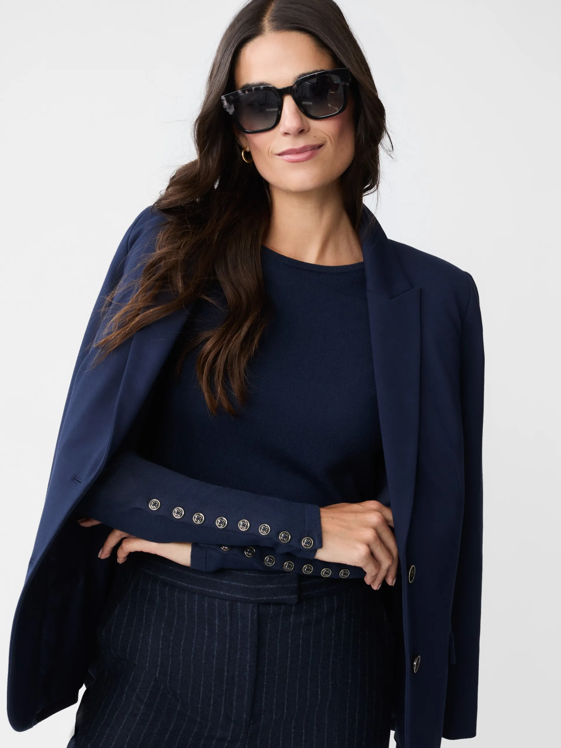 J.McLaughlin Jamey Sweater Navy New