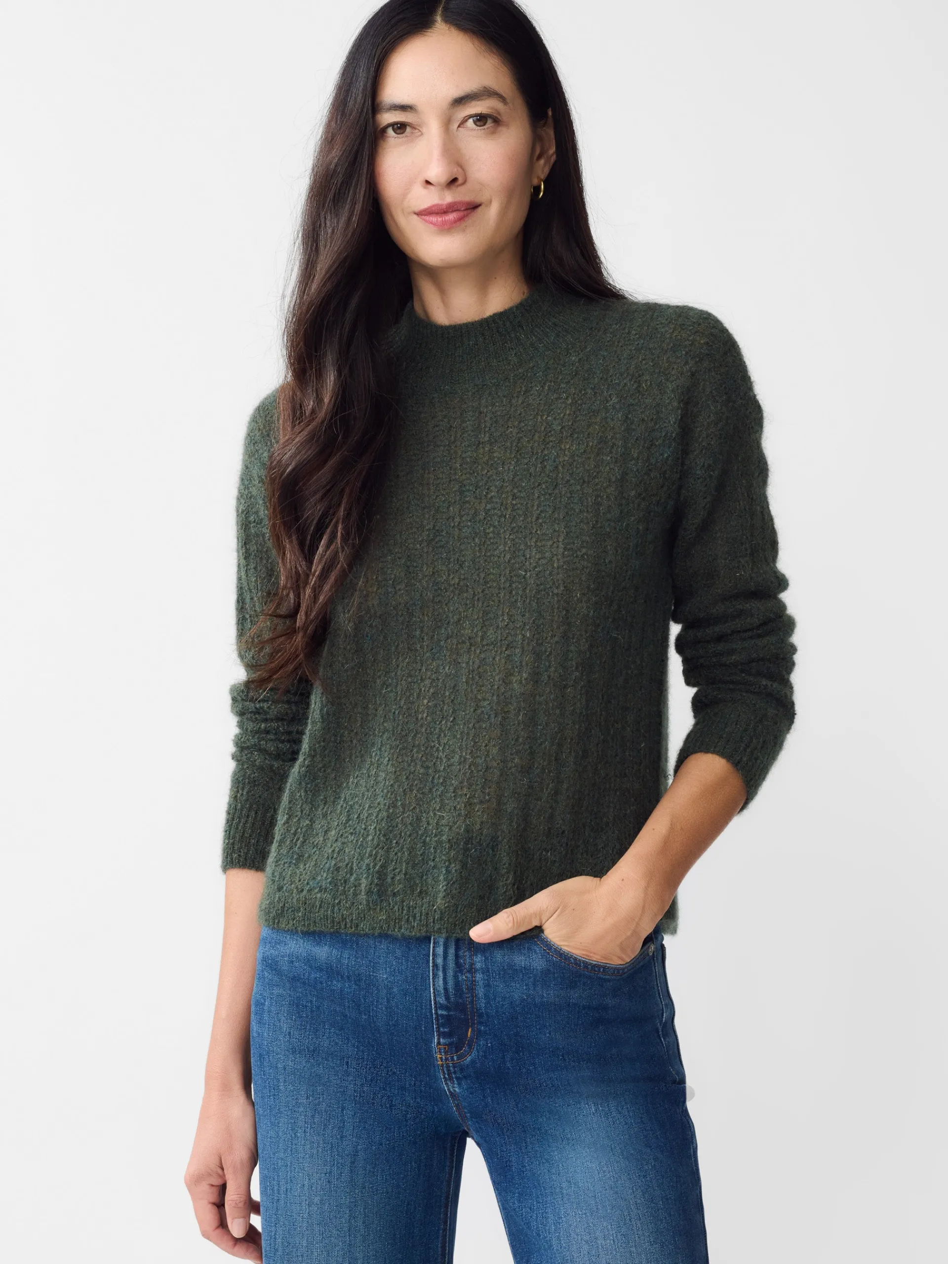 J.McLaughlin Jill Mohair Sweater DarkOlive Discount