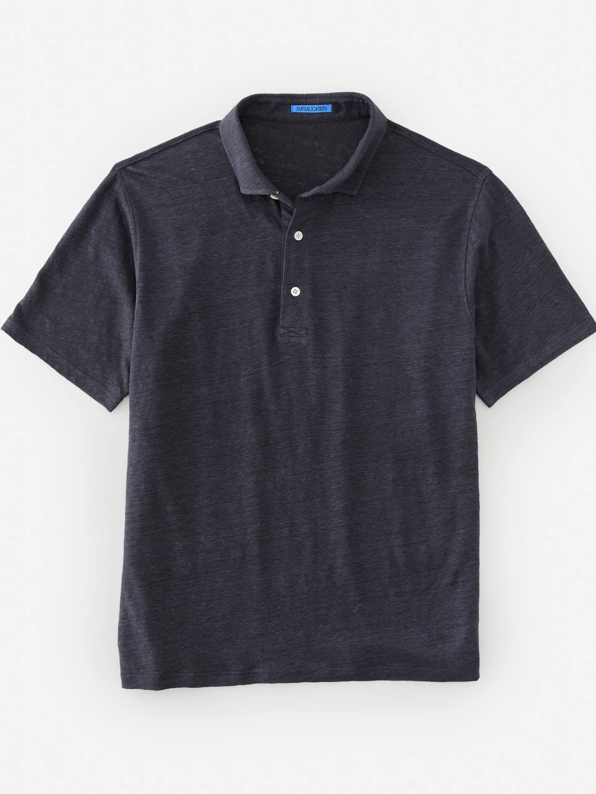 J.McLaughlin Larkspur Linen Polo Navy Online