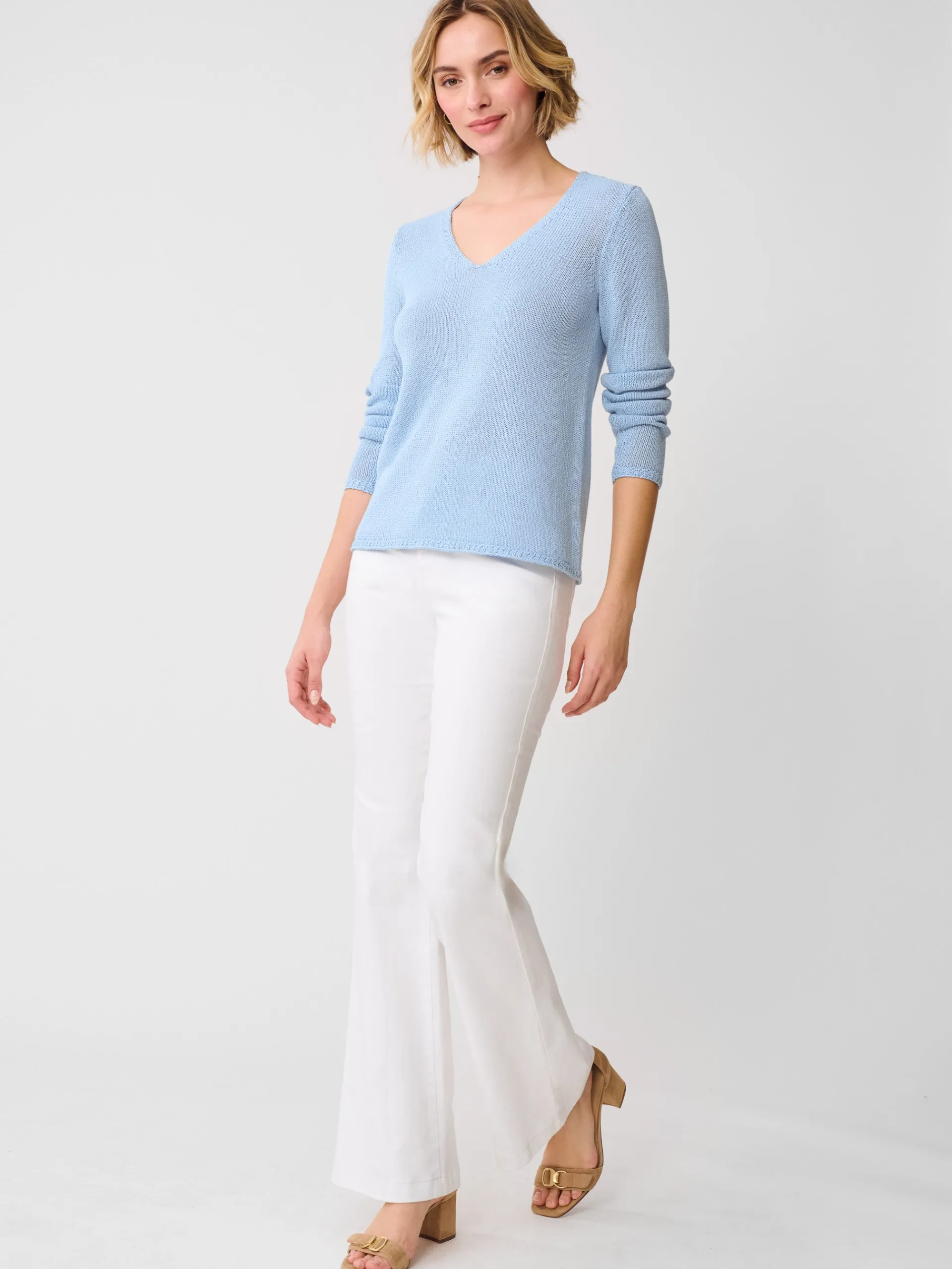 J.McLaughlin Ludlow Sweater LightBlue Best