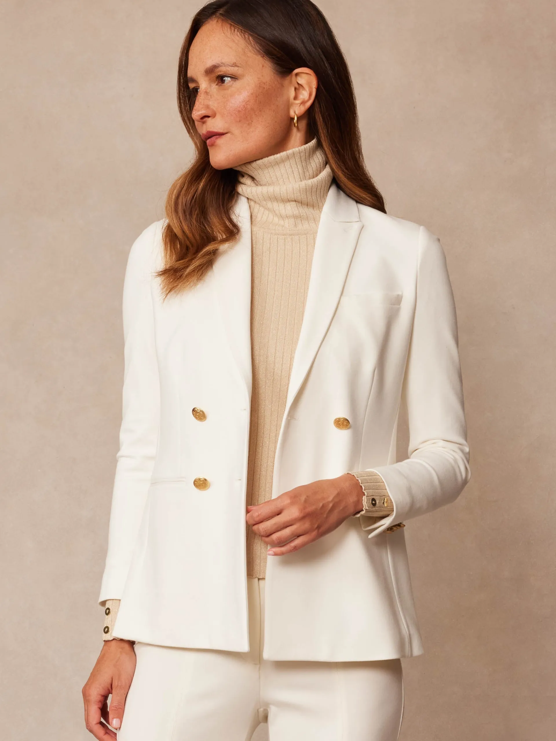 J.McLaughlin Marlowe Blazer EgretWhite Cheap