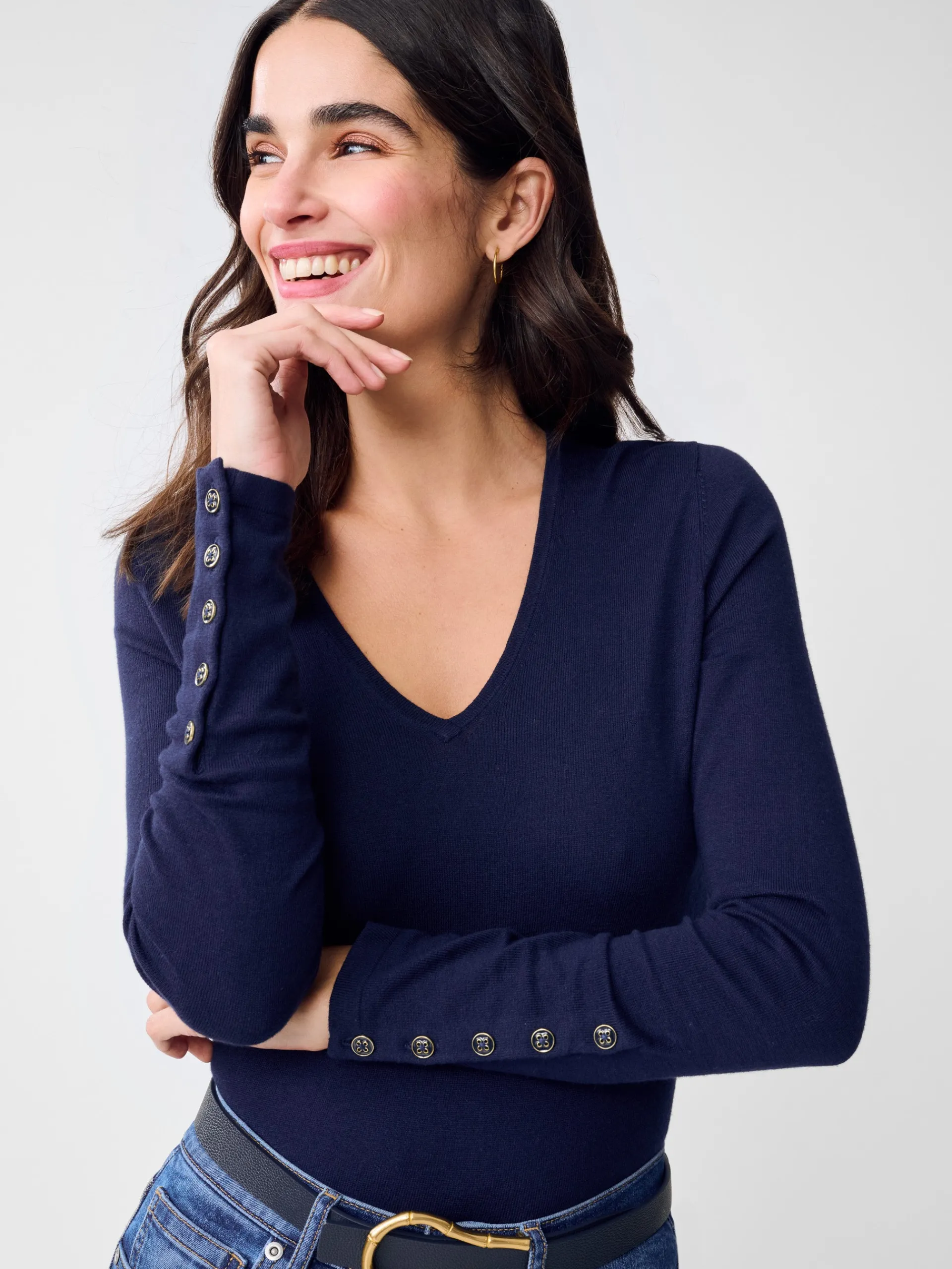 J.McLaughlin Marnie Sweater Navy Best