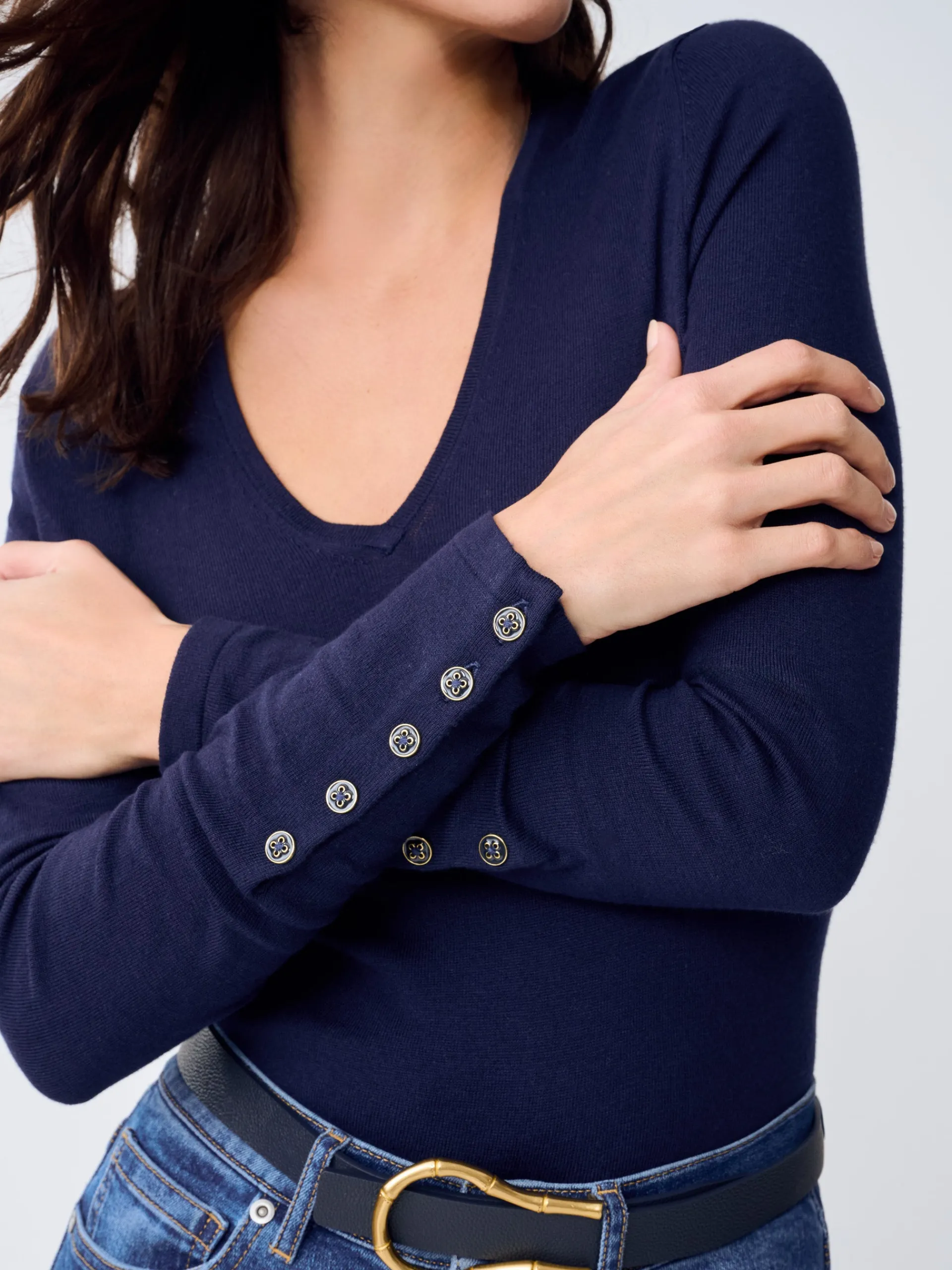 J.McLaughlin Marnie Sweater Navy Best