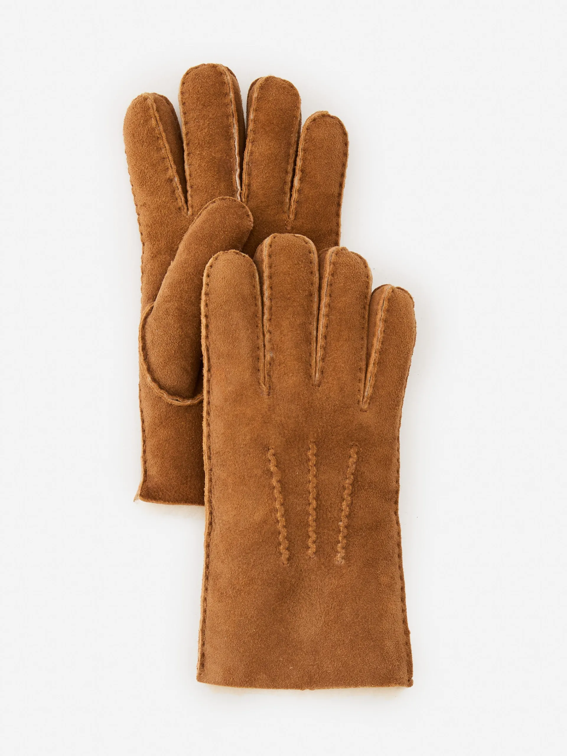 J.McLaughlin Men's Shearling Gloves Brown Discount