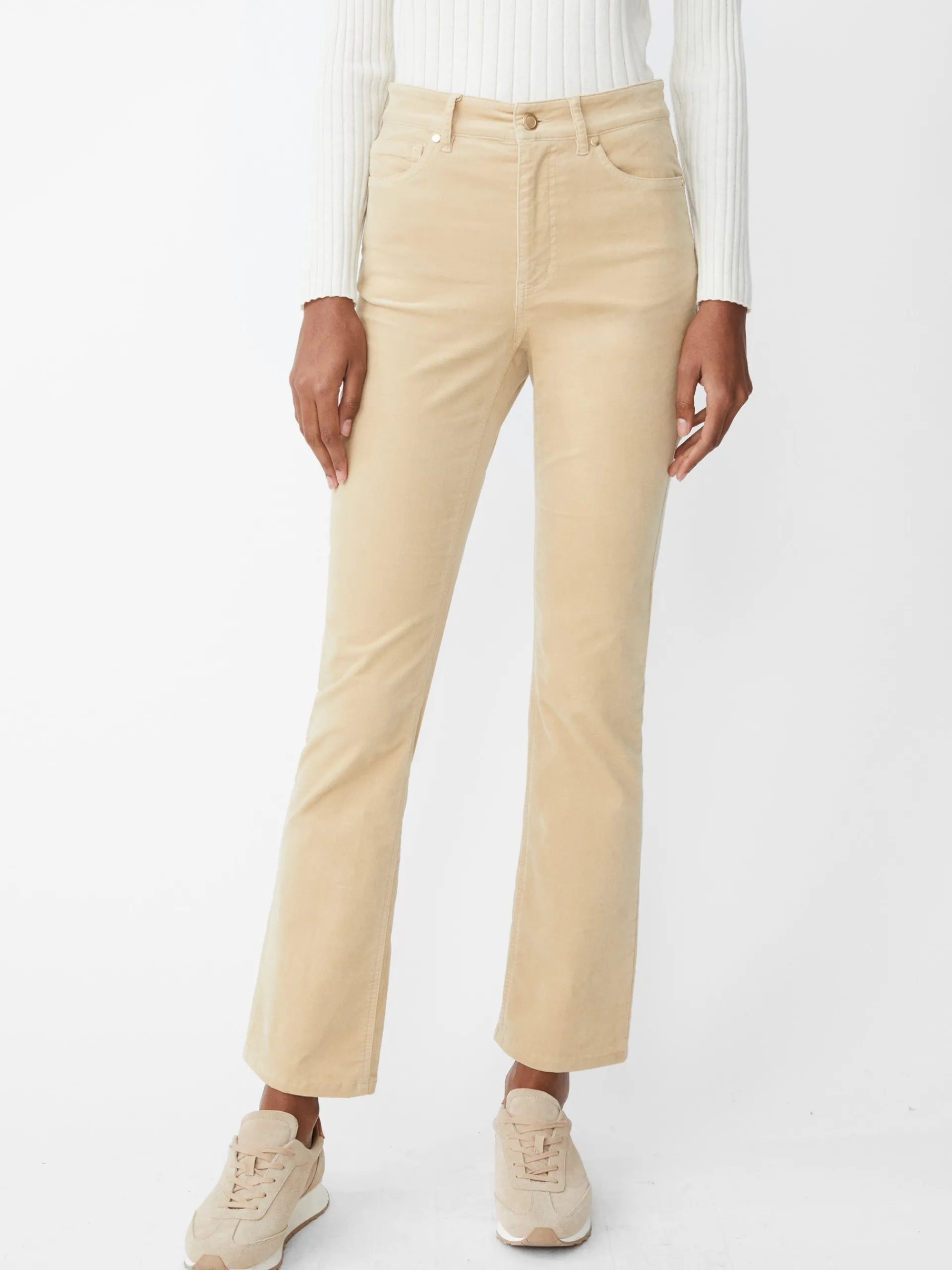 J.McLaughlin Milburn Velvet Jeans Tan Flash Sale