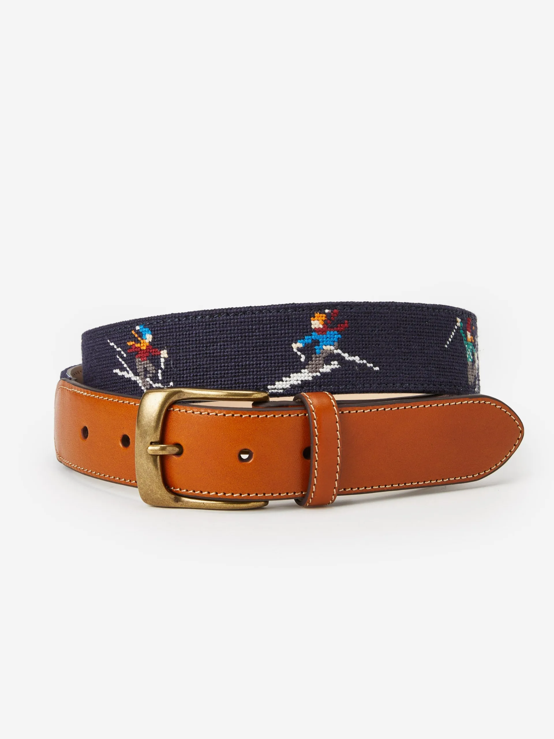 J.McLaughlin Needlepoint Belt in Skier Navy Cheap