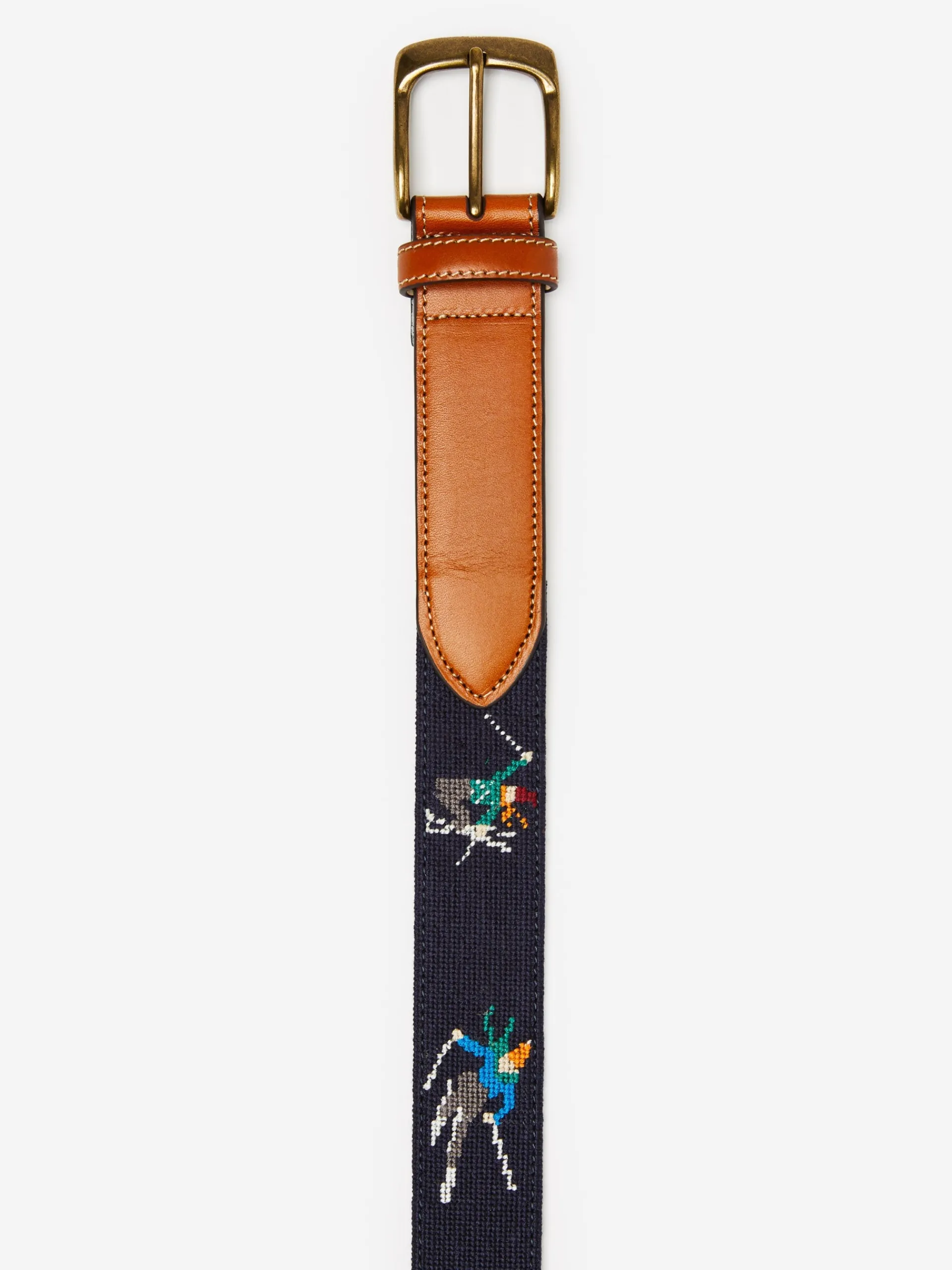 J.McLaughlin Needlepoint Belt in Skier Navy Cheap