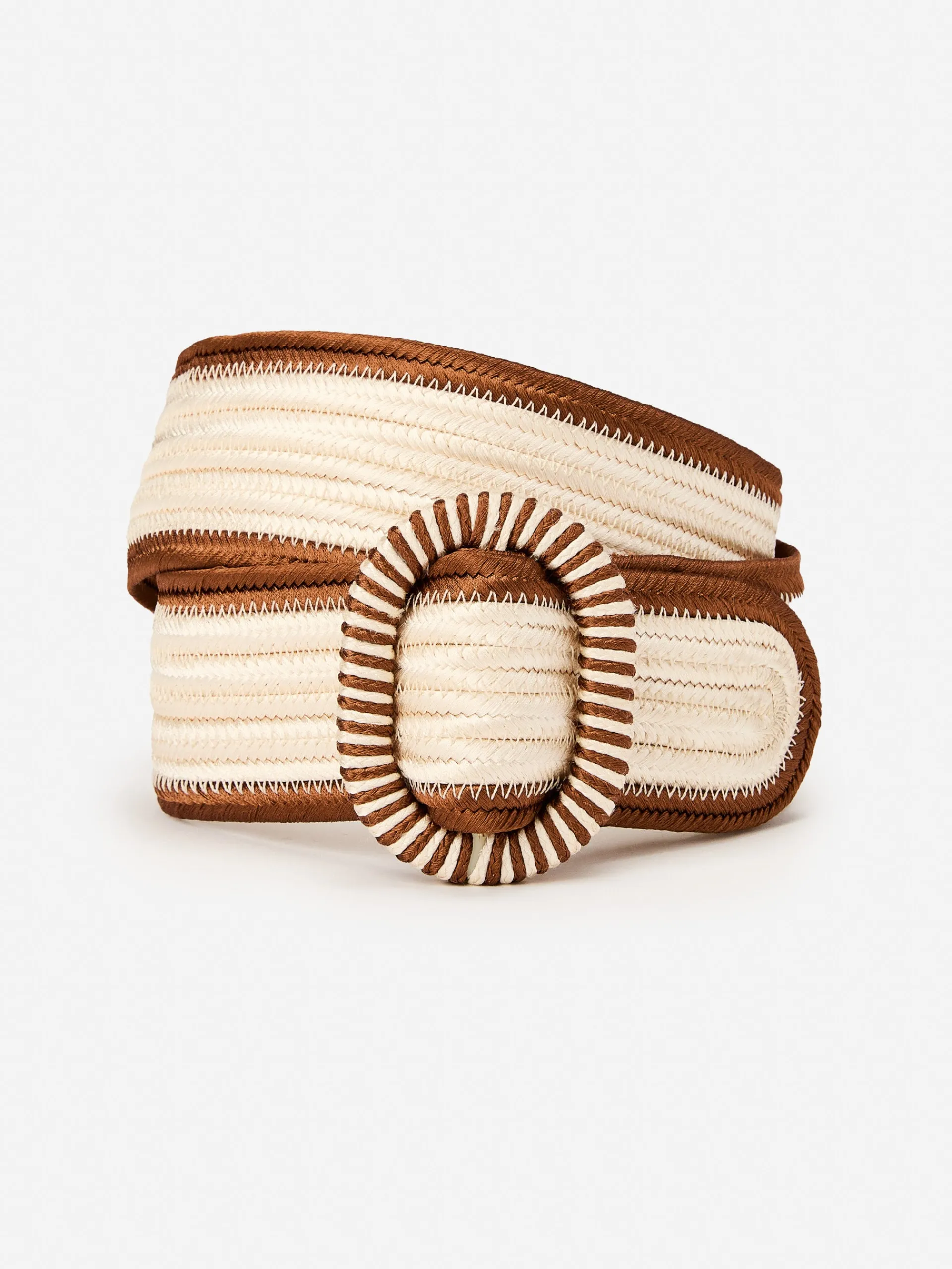 J.McLaughlin Ojai Belt Cream/Brown Best