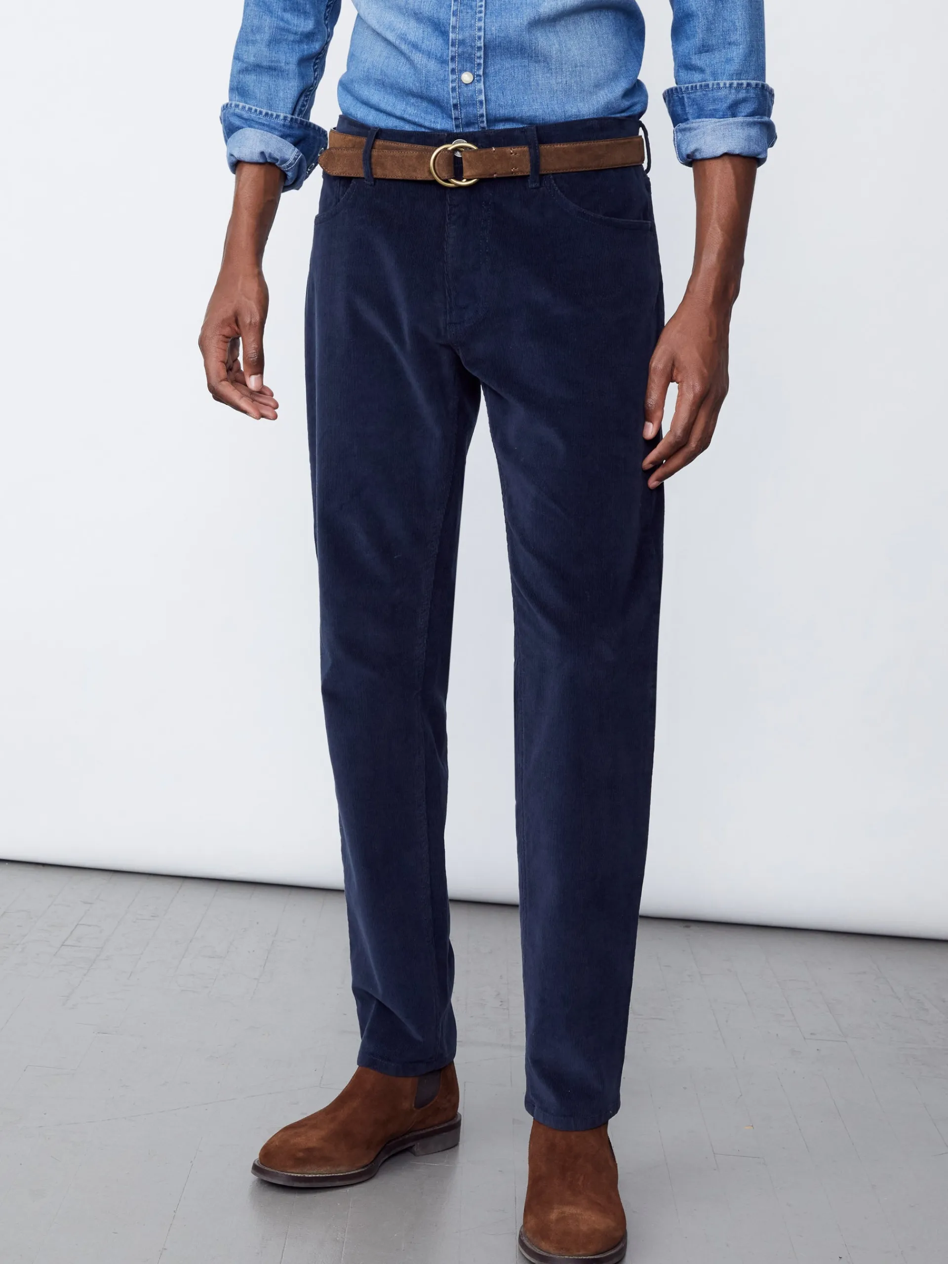 J.McLaughlin Parker Corduroy Pants BlueSlate Shop