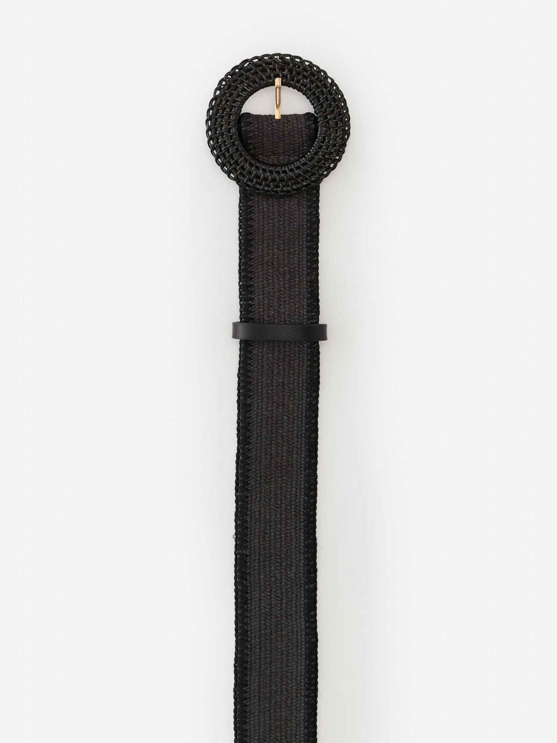 J.McLaughlin Popie Grasscloth Belt Black Cheap
