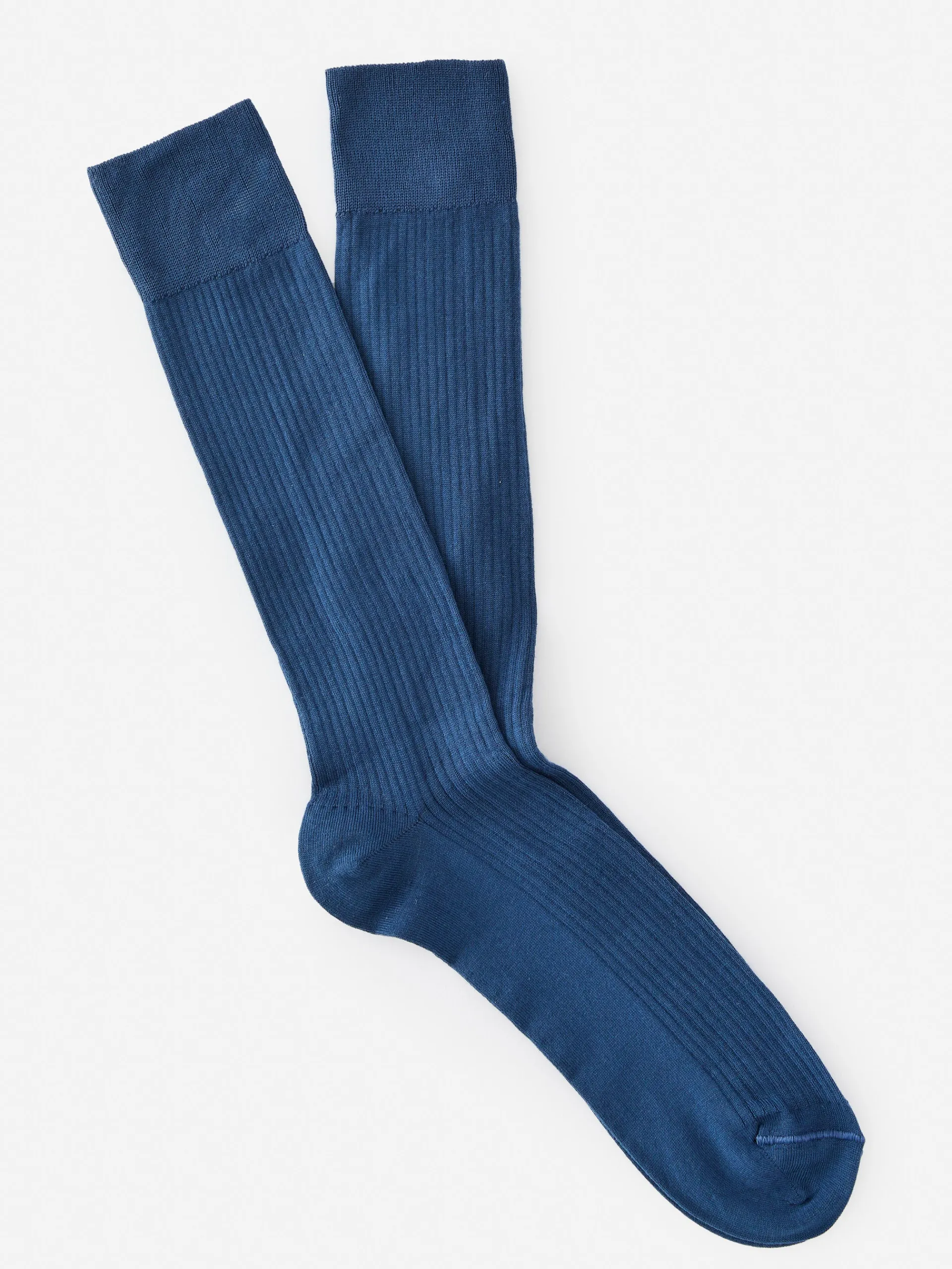 J.McLaughlin Ribbed Socks CobaltBlue Outlet