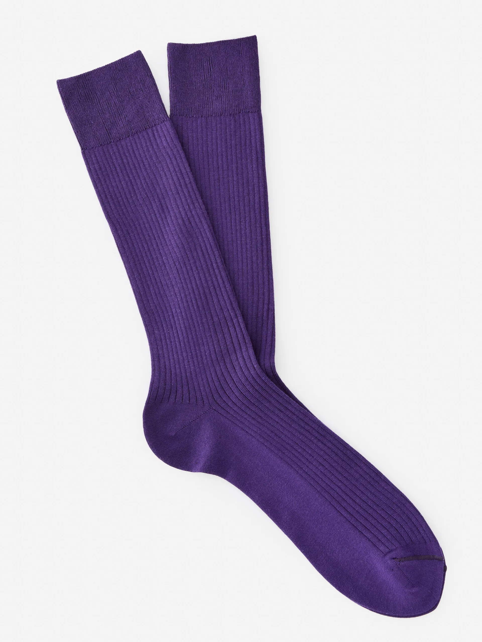 J.McLaughlin Ribbed Socks Purple Discount