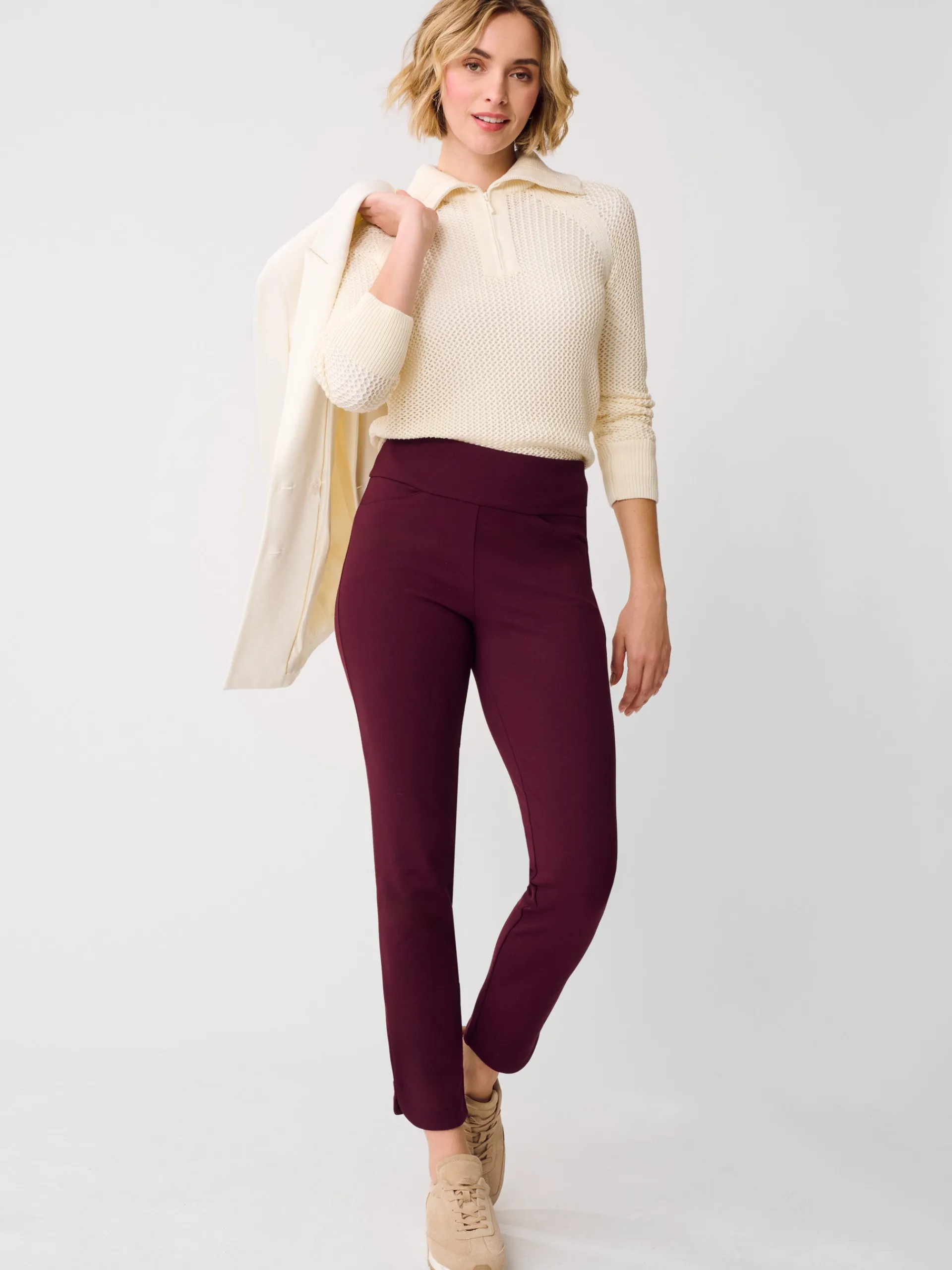 J.McLaughlin Romilly Pants Burgundy Cheap