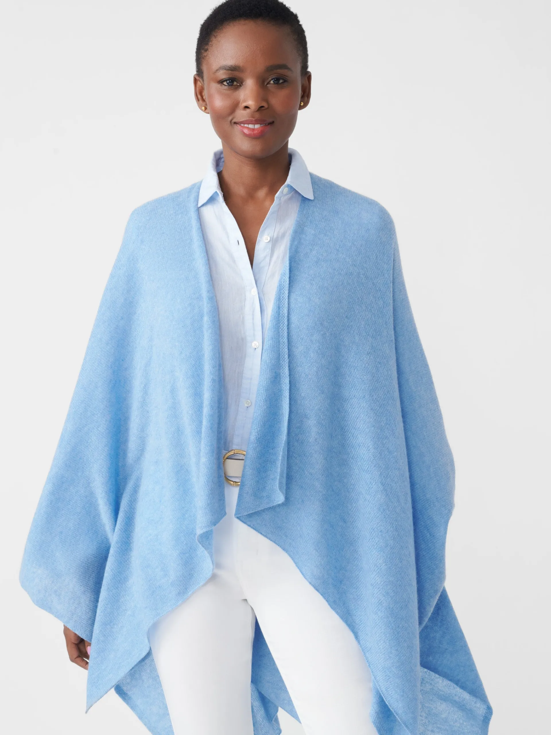 J.McLaughlin Rossi Cashmere Wrap IndigoBlue Outlet