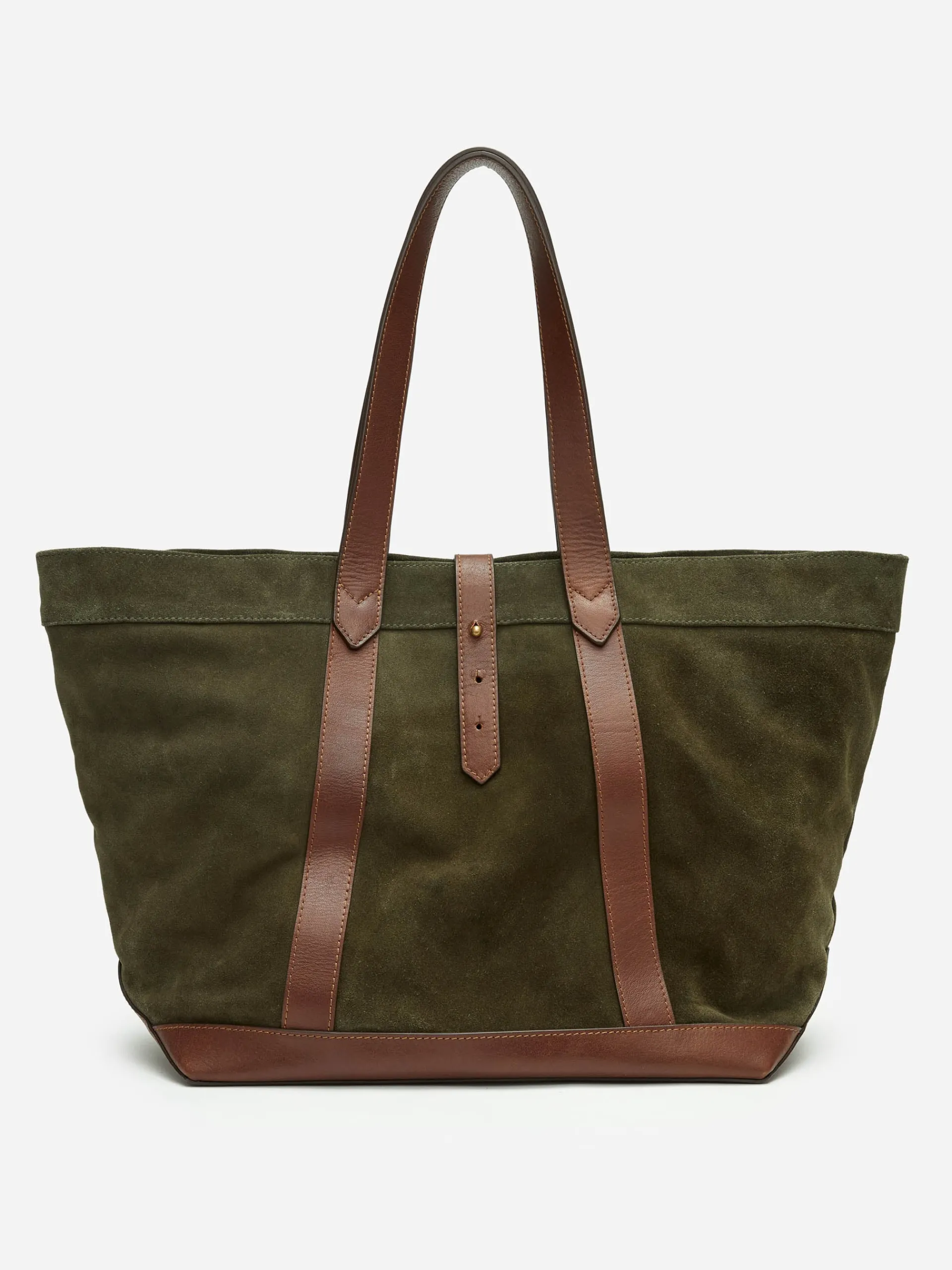 J.McLaughlin Sheldon Suede Tote DarkOlive Cheap