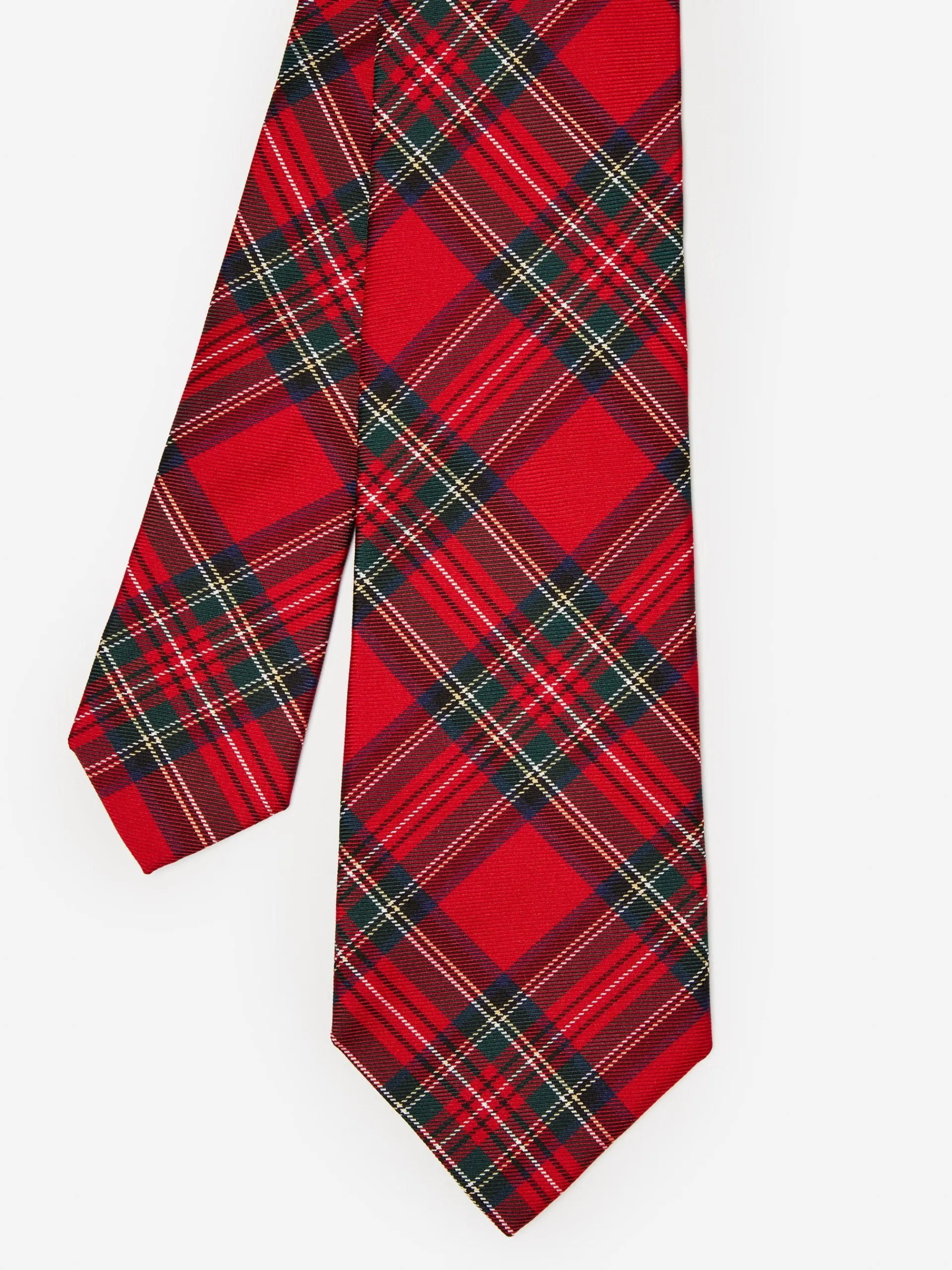 J.McLaughlin Silk Tie in Plaid RedMulti Flash Sale