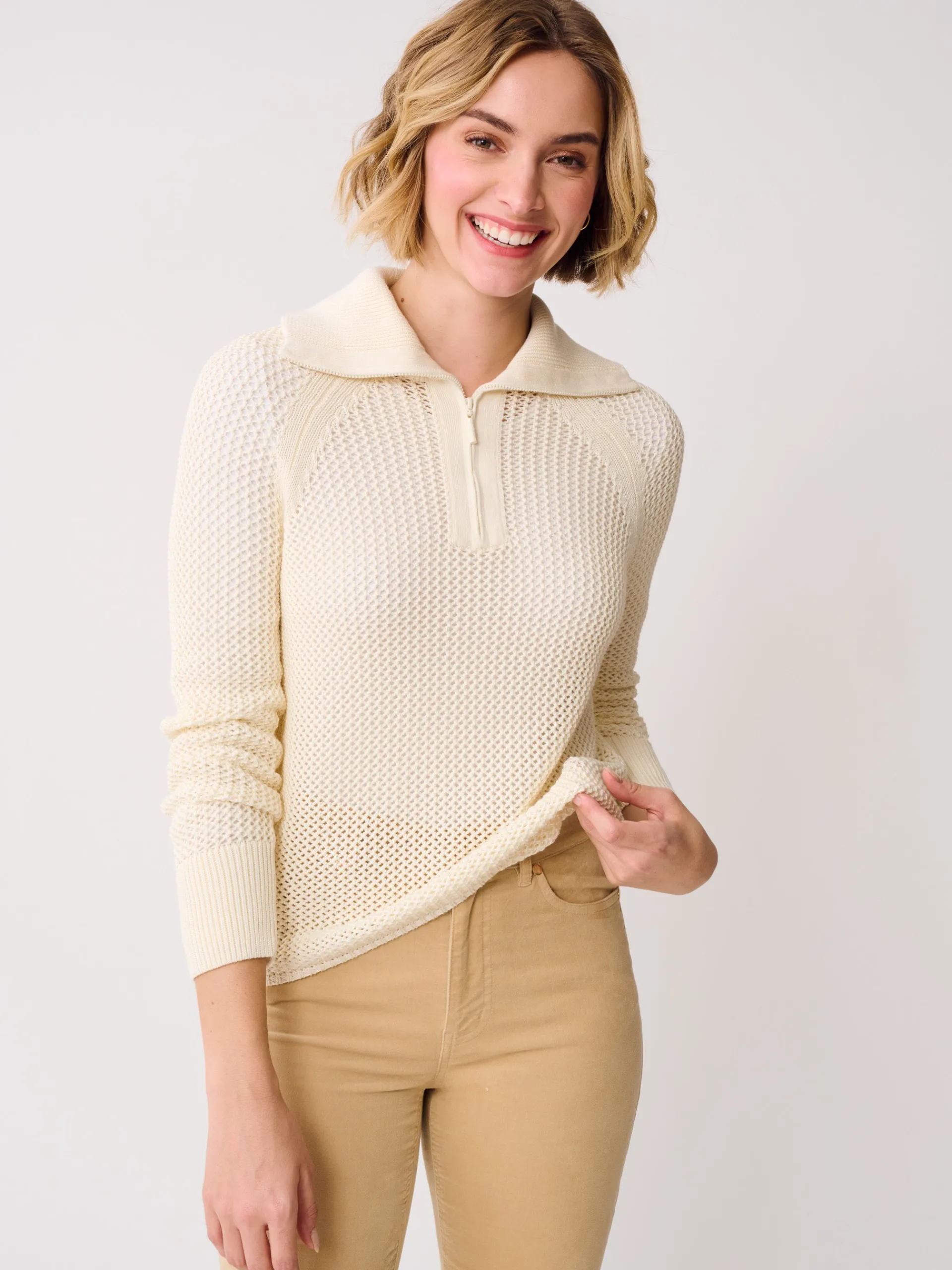 J.McLaughlin Siri Sweater EgretWhite Cheap