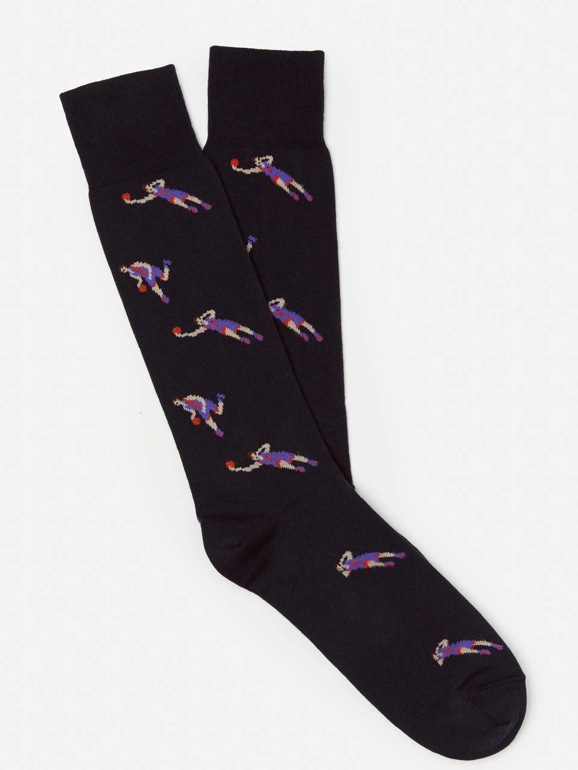 J.McLaughlin Socks in Basketball Players Navy Clearance