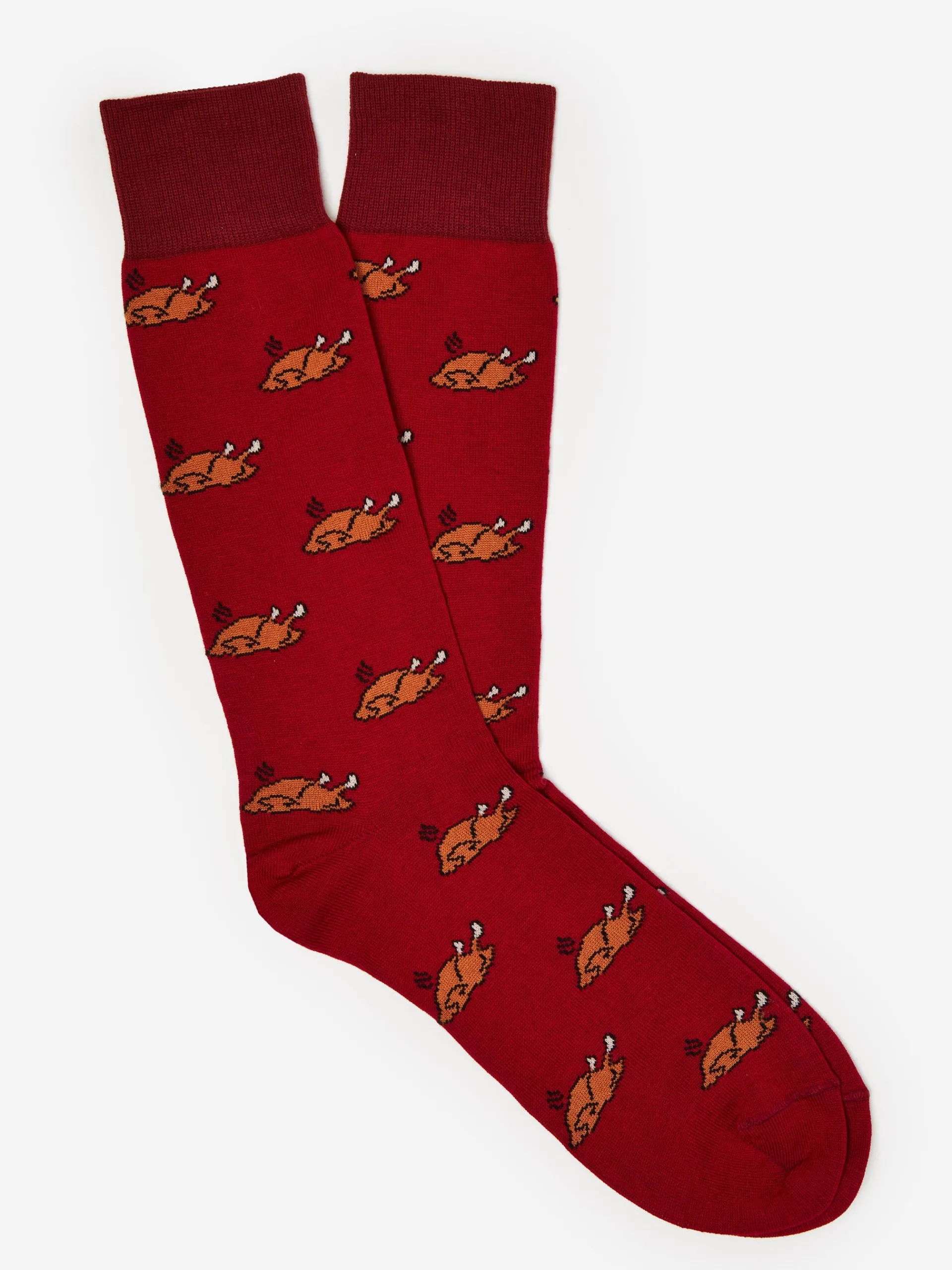 J.McLaughlin Socks in Cooked Turkey DarkRed/Brown Discount