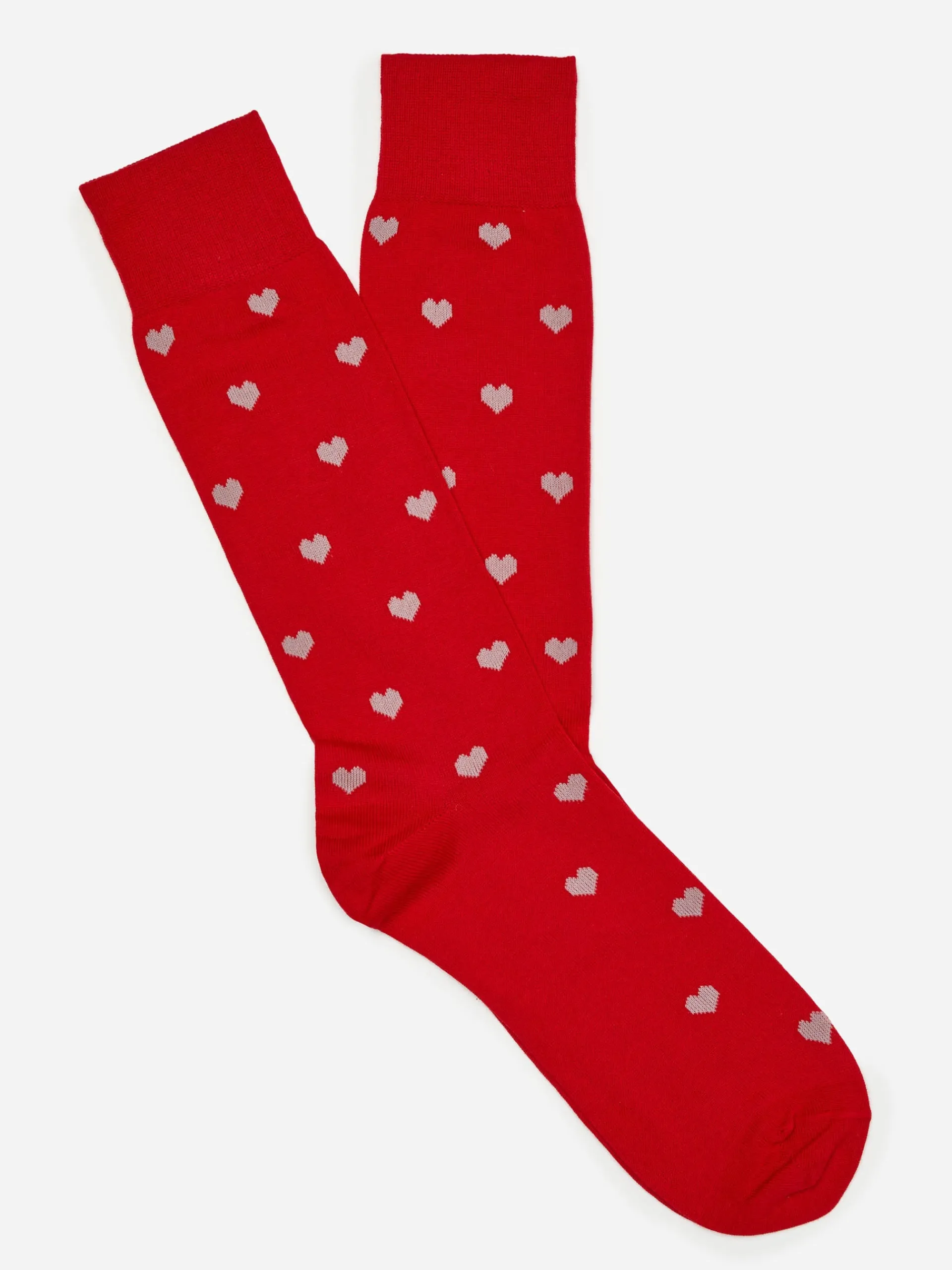 J.McLaughlin Socks in Heart Red/OffWhite Clearance