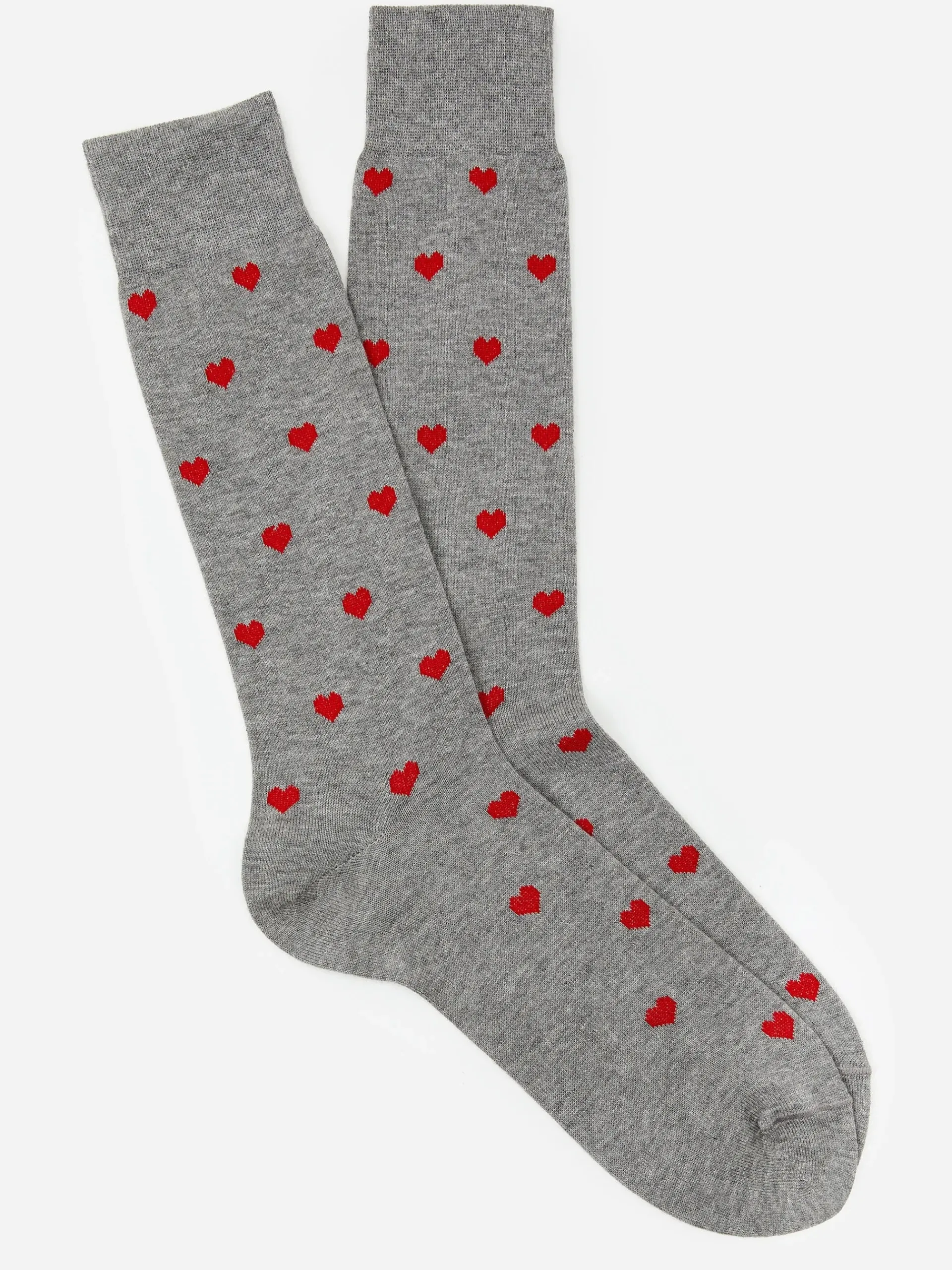 J.McLaughlin Socks in Heart Gray/Red Best