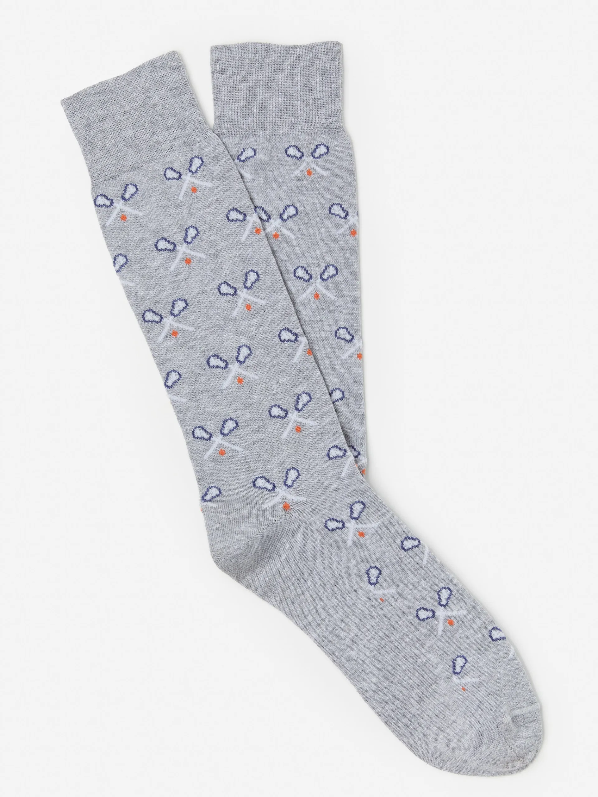 J.McLaughlin Socks in Lacrosse Sticks LightHeatherGray Outlet