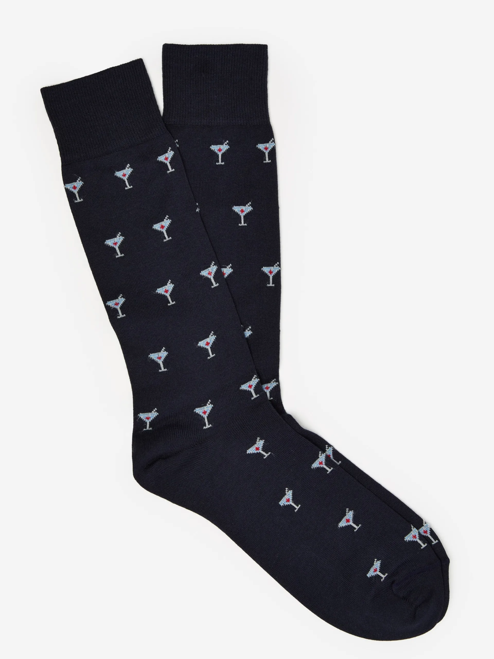 J.McLaughlin Socks in Martini Navy/LightSilver Hot