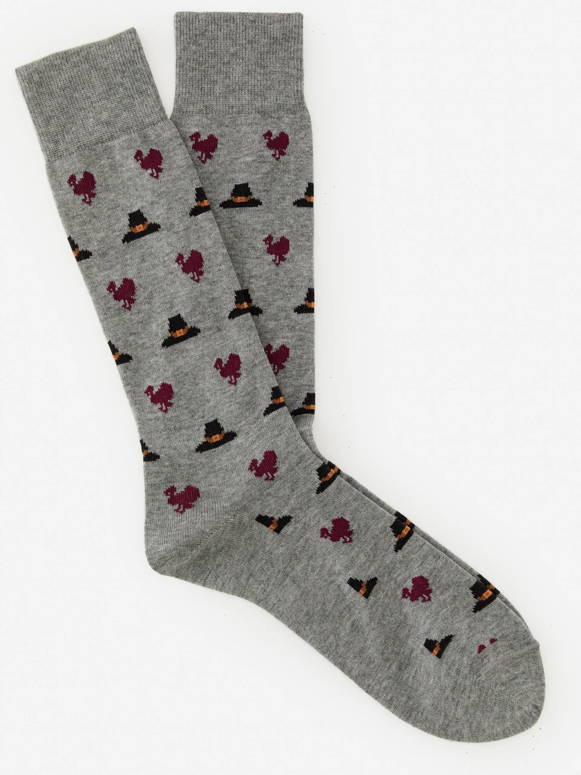 J.McLaughlin Socks in Turkey u0026 Pilgrim Hat MediumHeatherGray Fashion