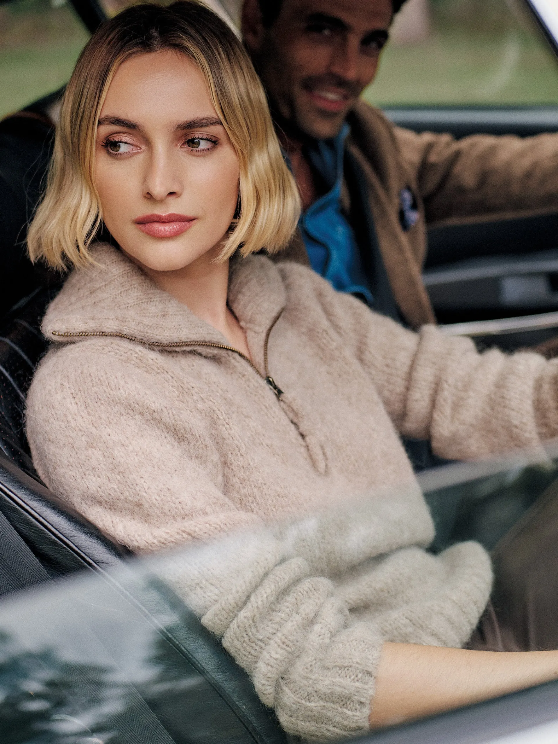 J.McLaughlin St. Moritz Sweater Taupe Flash Sale
