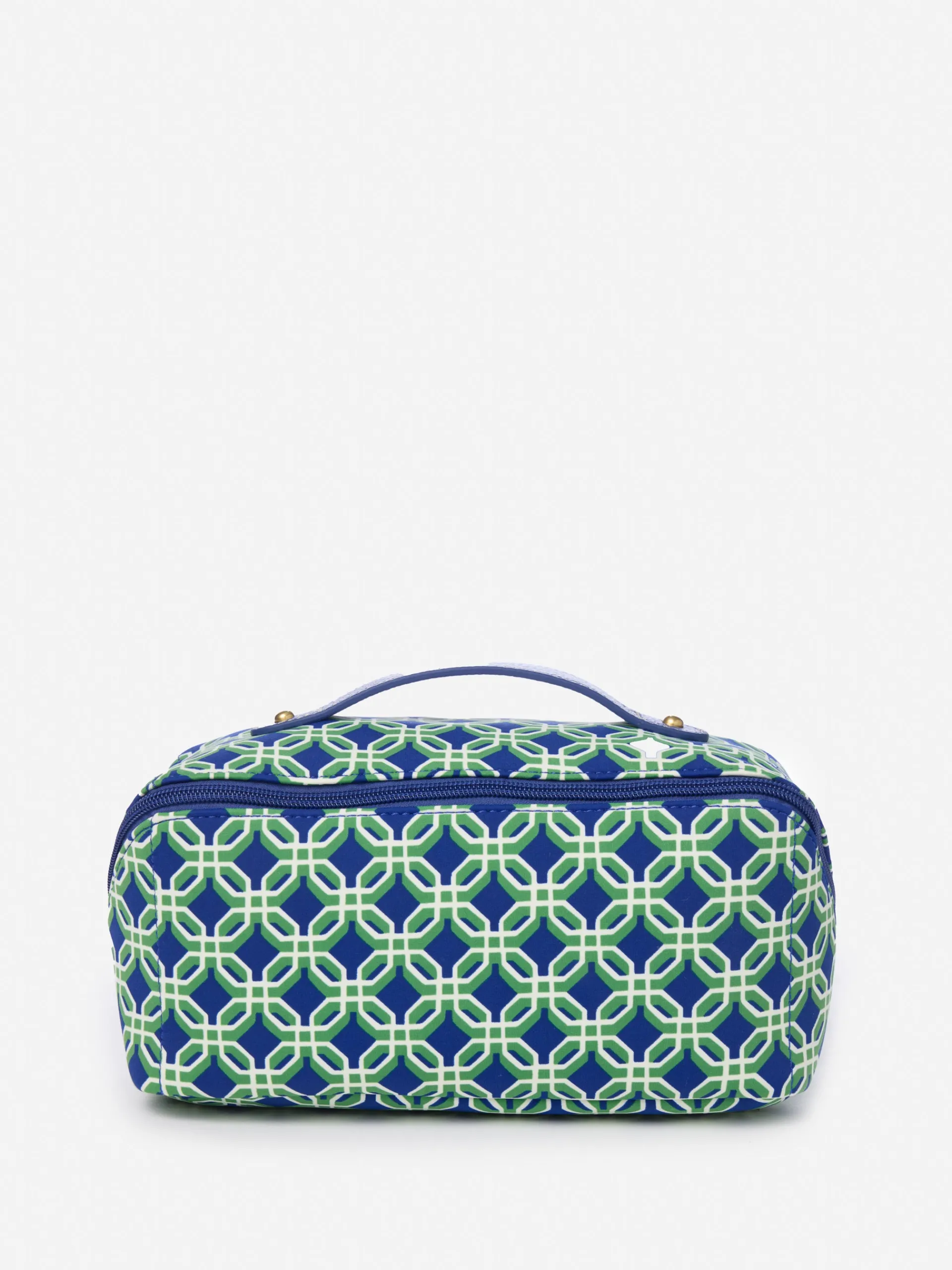 J.McLaughlin Stash Cosmetic Bag in Splendor Link Blue/Green Online