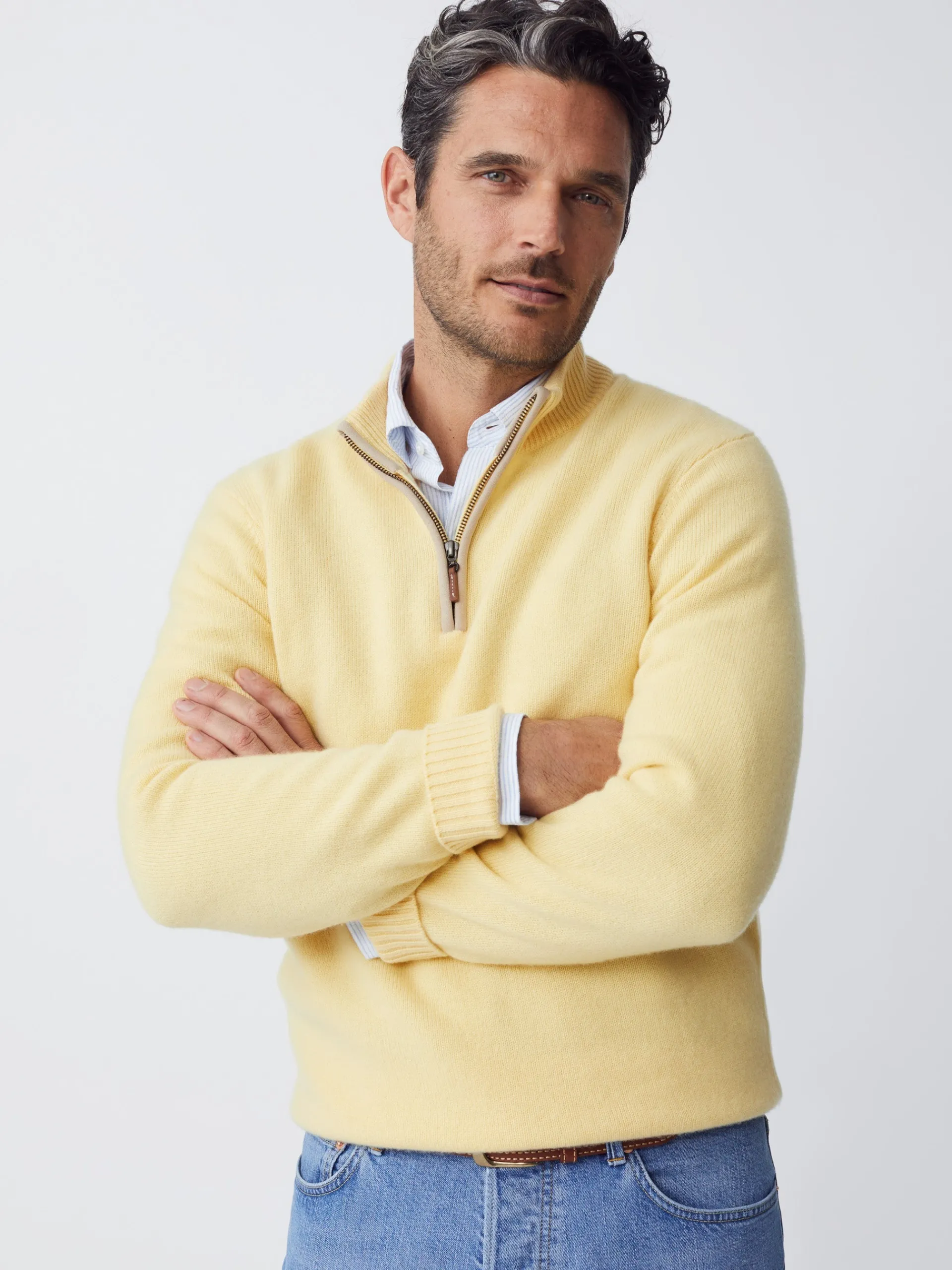 J.McLaughlin Tate Cashmere Sweater Yellow New