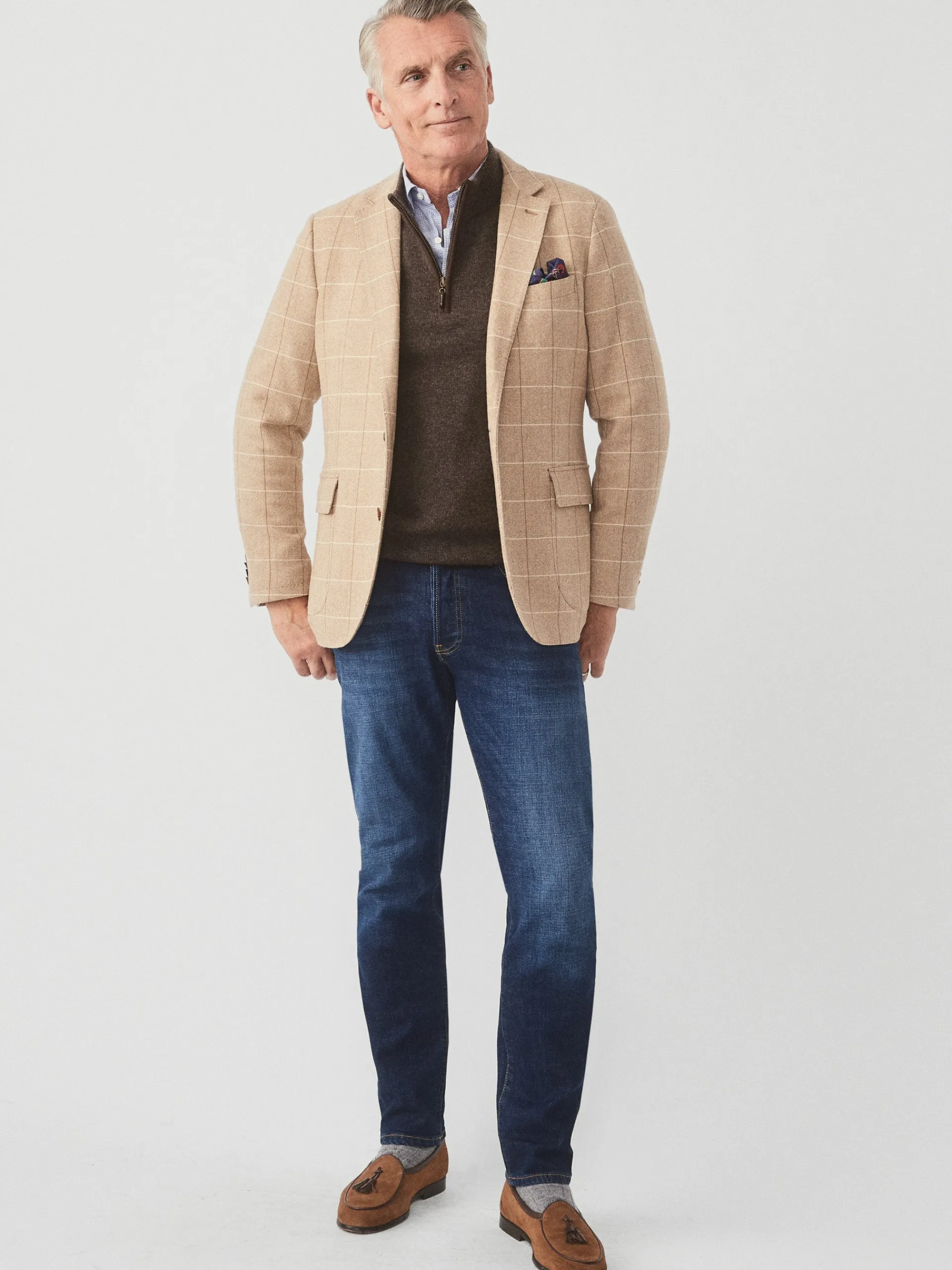 J.McLaughlin Tate Cashmere Sweater DappleGray Discount