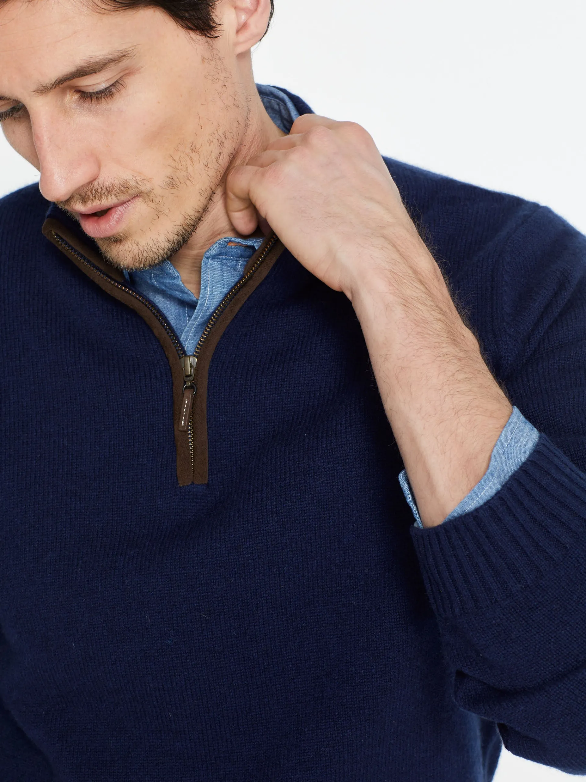 J.McLaughlin Tate Cashmere Sweater ClassicNavy Online