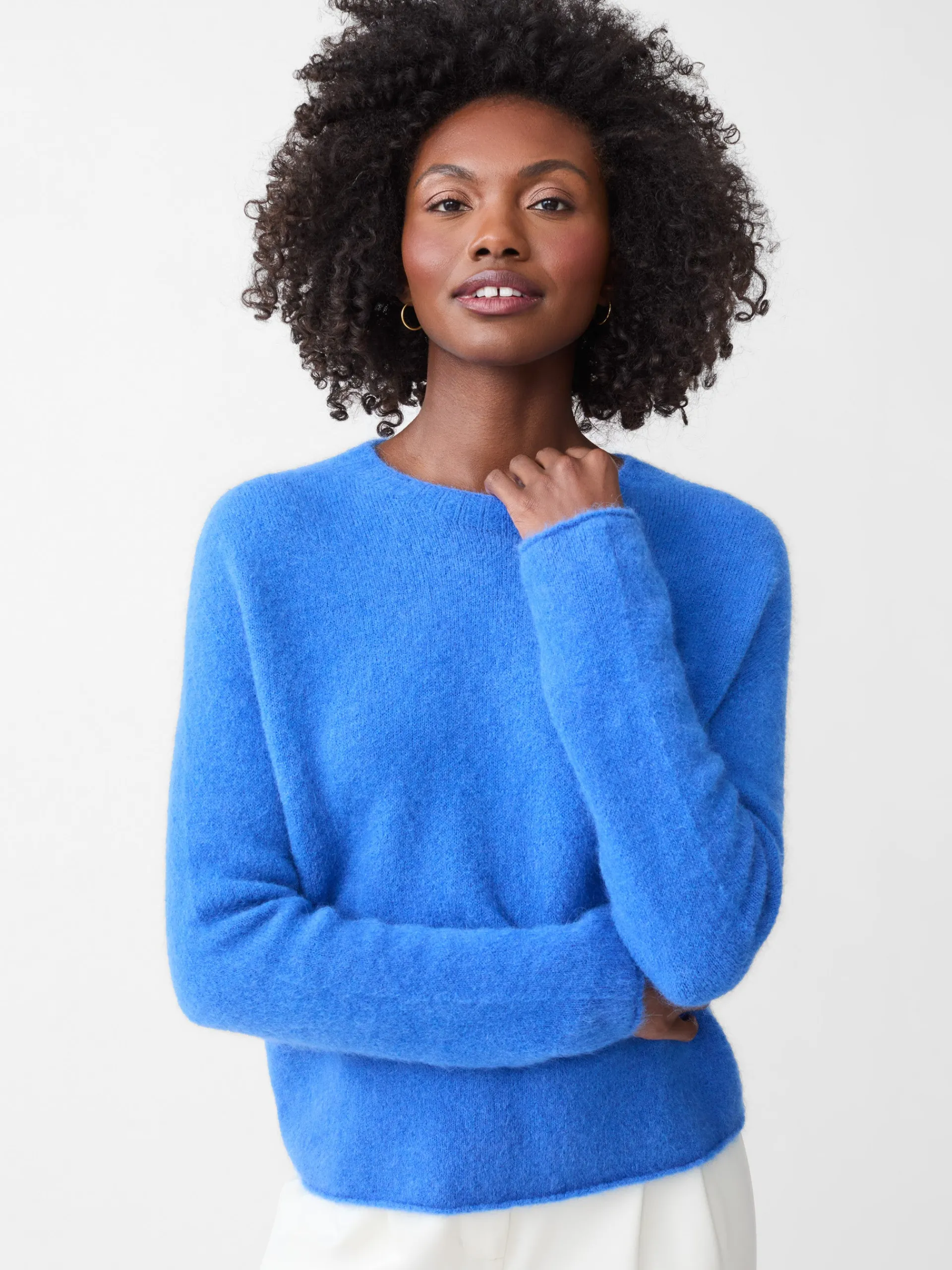 J.McLaughlin Tenley Alpaca Blend Sweater FrenchBlue Shop