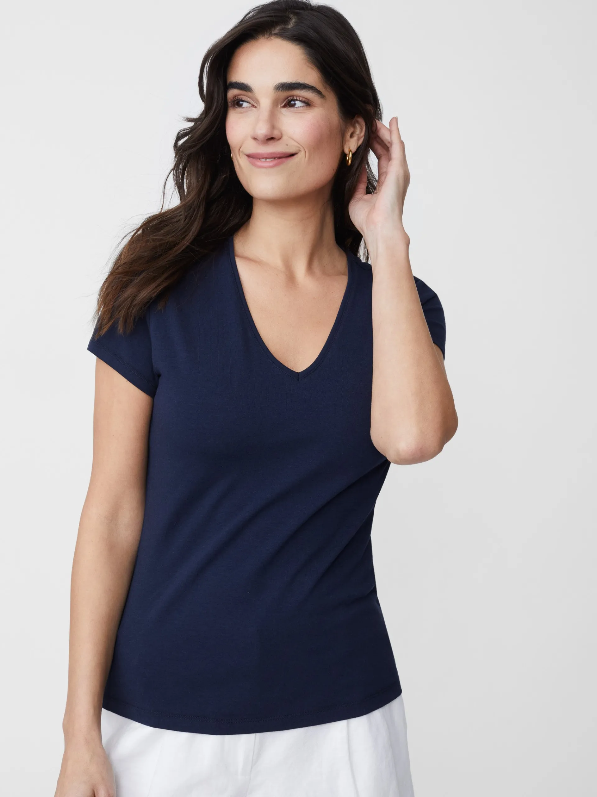 J.McLaughlin Terrine Tee Navy Flash Sale