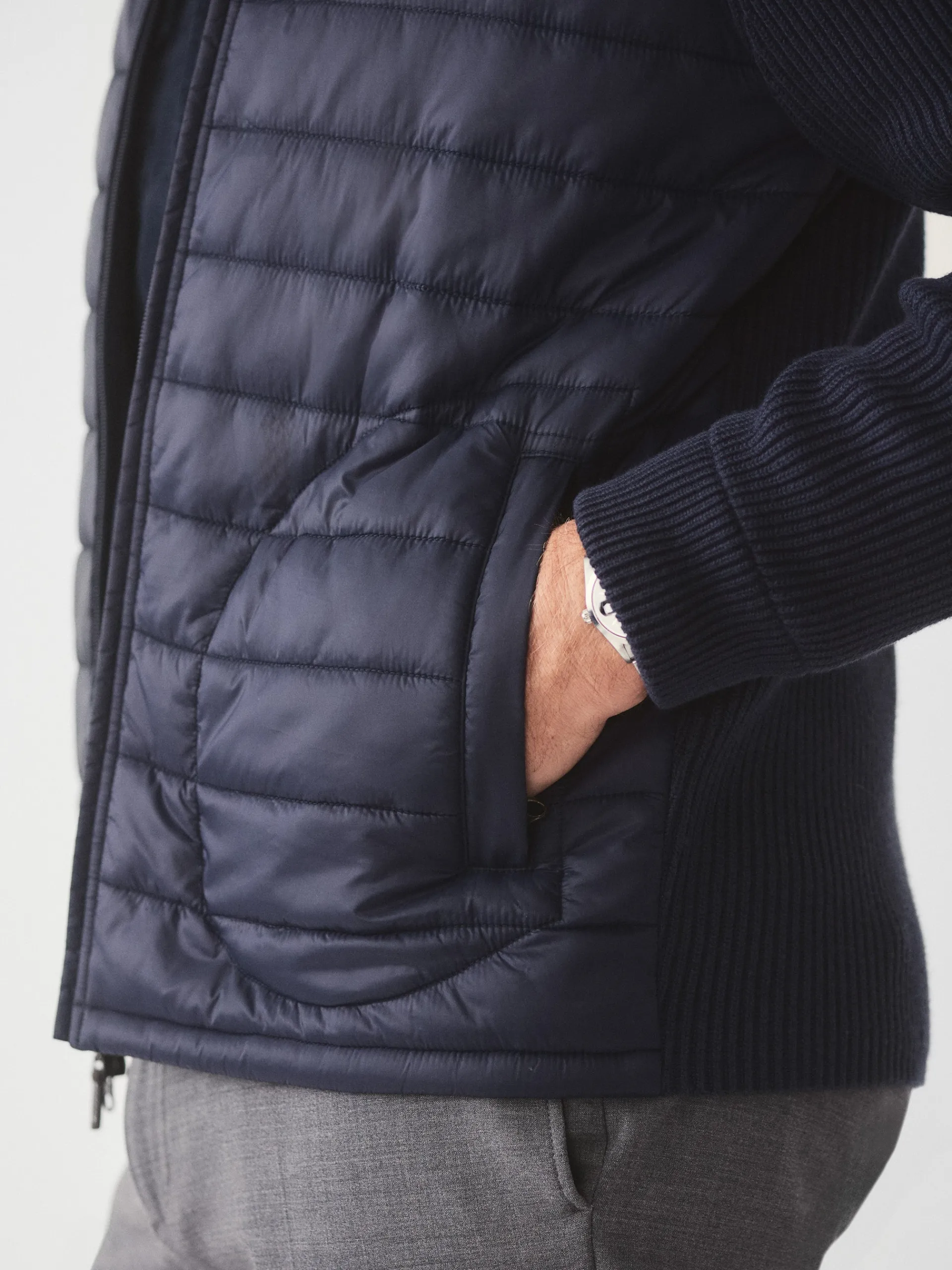 J.McLaughlin Torino Zip Up Navy Best