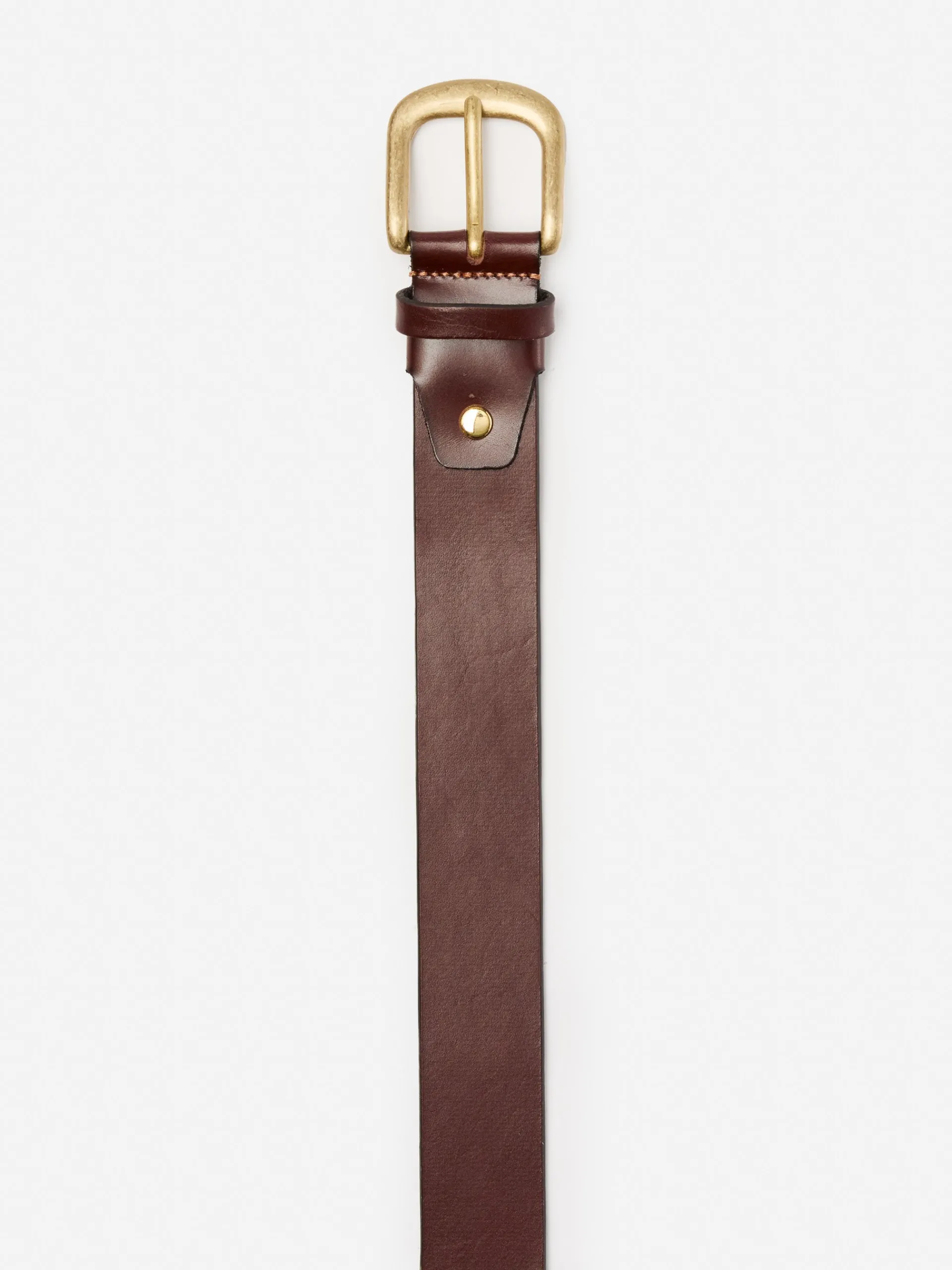 J.McLaughlin Tuscan Full Grain Leather Belt Brown Flash Sale