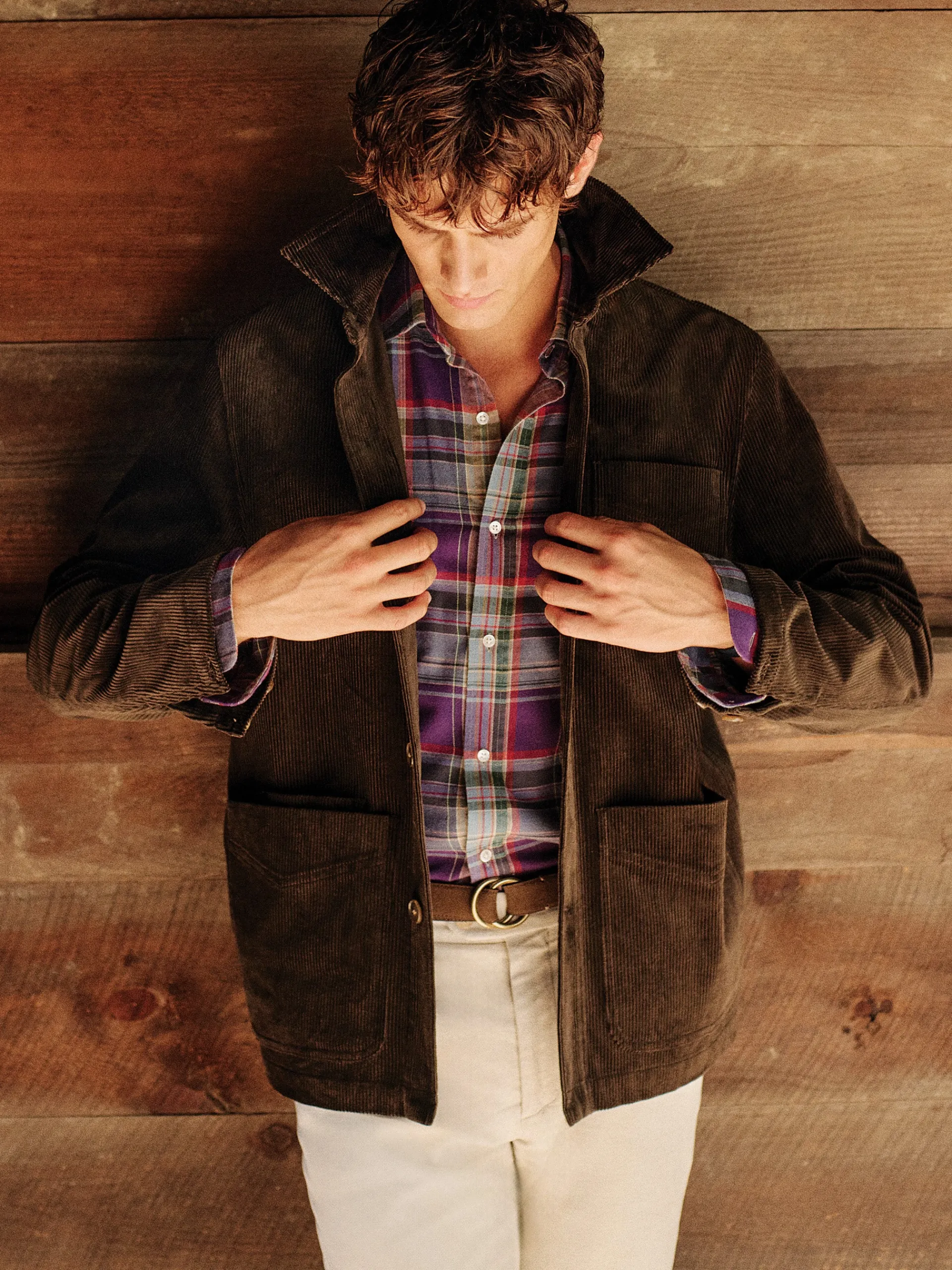 J.McLaughlin Weekender Corduroy Jacket Brown Cheap