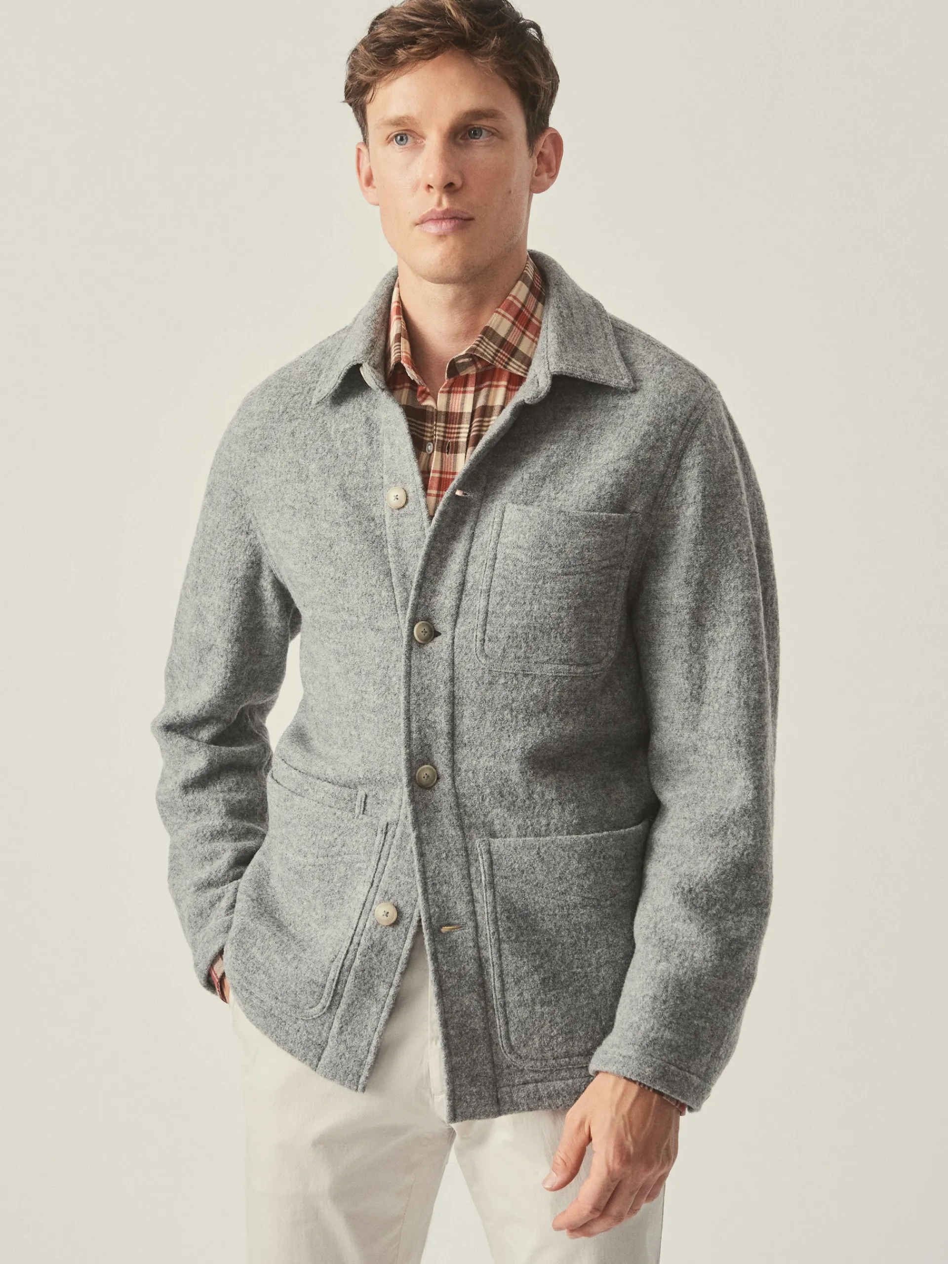 J.McLaughlin Weekender Jacket LightGray Cheap